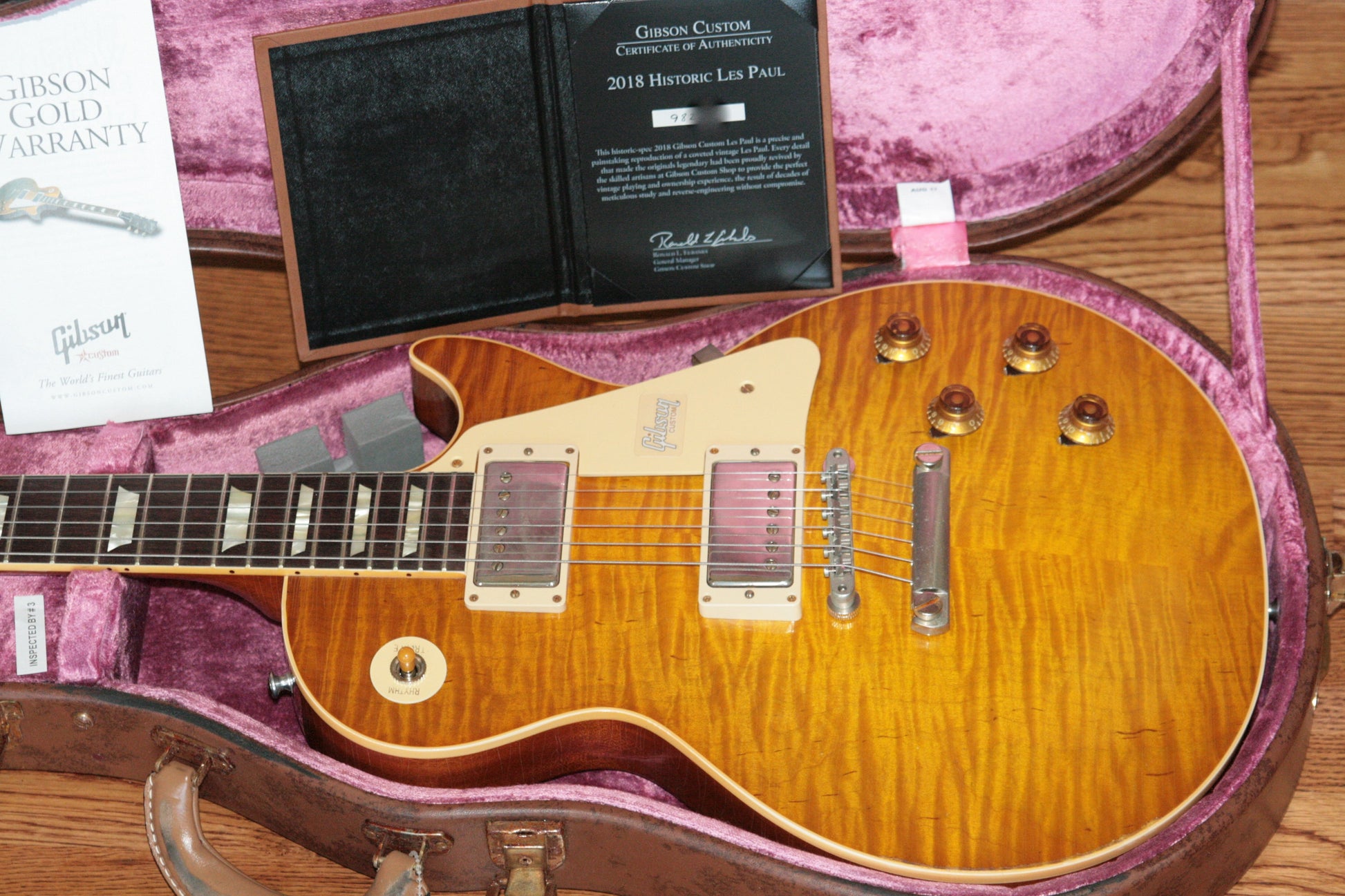 2018 Gibson 1959 AGED Lemon Burst Les Paul Historic Reissue! R9 59 Custom Shop KILLER TOP!