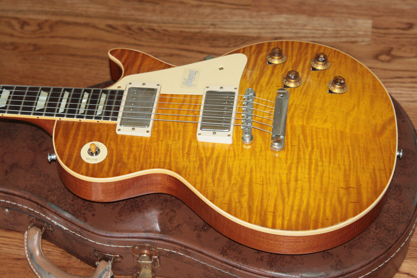 2018 Gibson 1959 AGED Lemon Burst Les Paul Historic Reissue! R9 59 Custom Shop KILLER TOP!