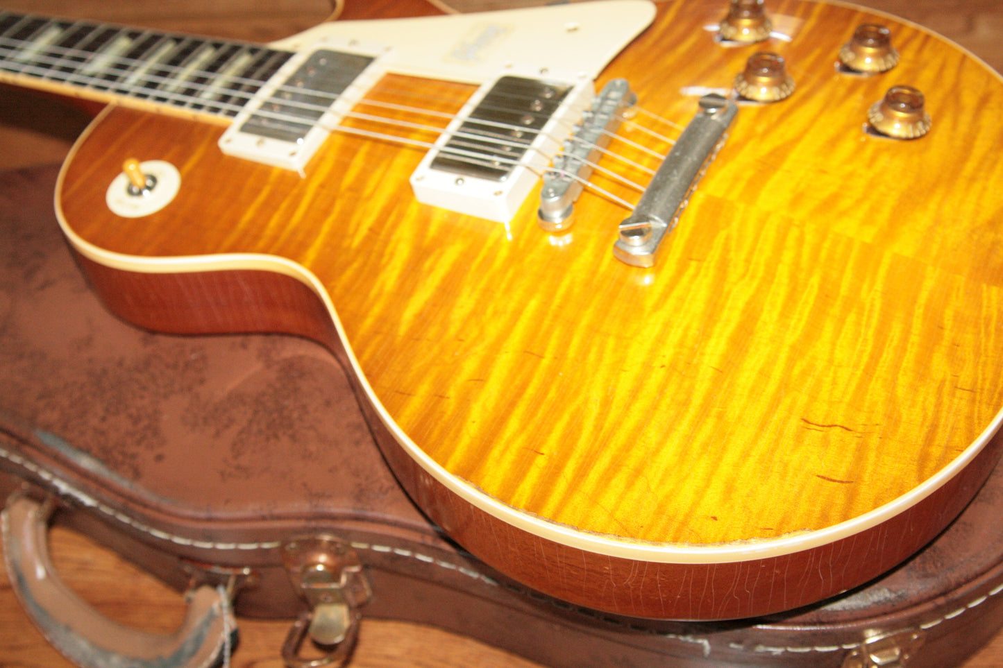 2018 Gibson 1959 AGED Lemon Burst Les Paul Historic Reissue! R9 59 Custom Shop KILLER TOP!