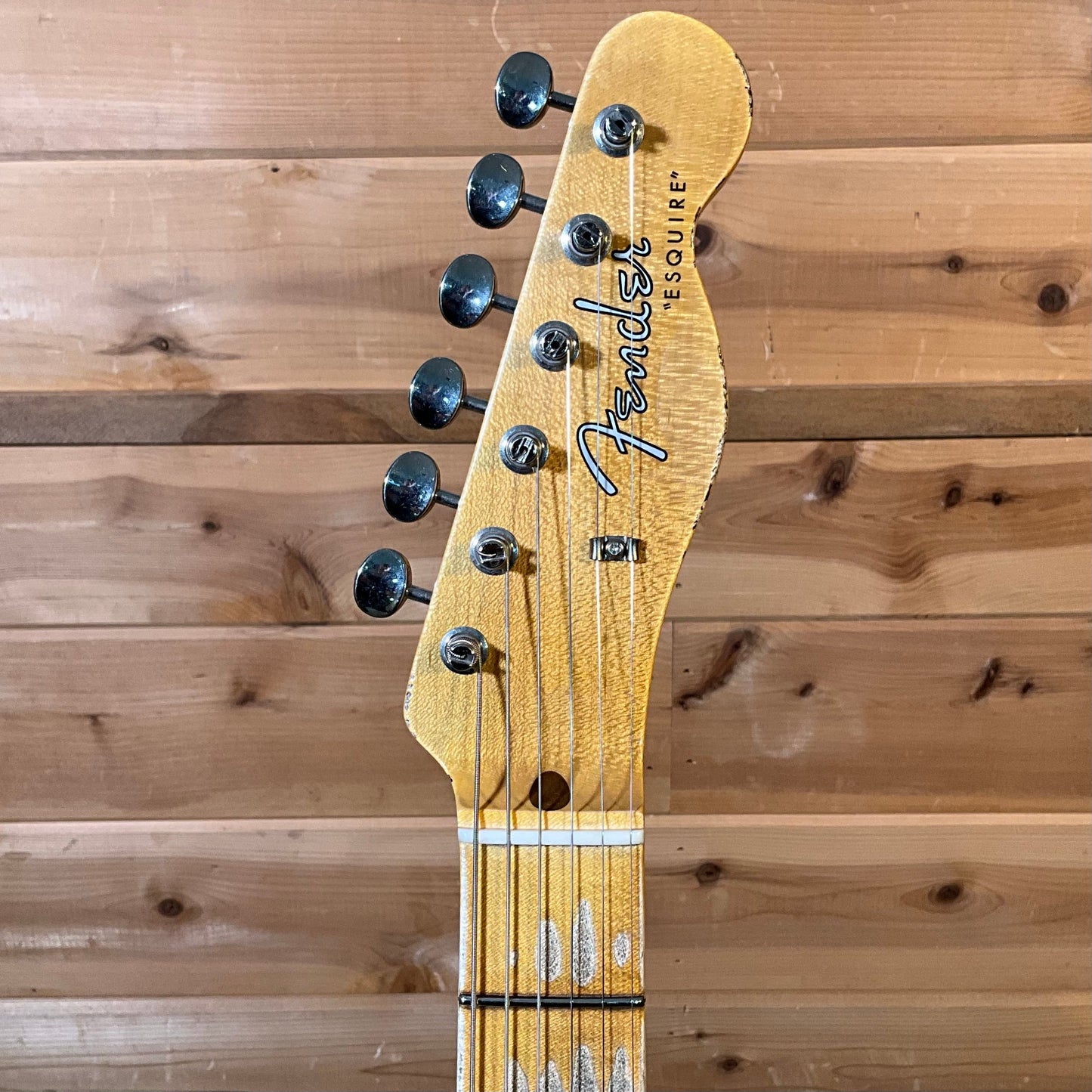 Fender Custom Shop 1956 Esquire Relic Electric Guitar - Charcoal Frost Metallic