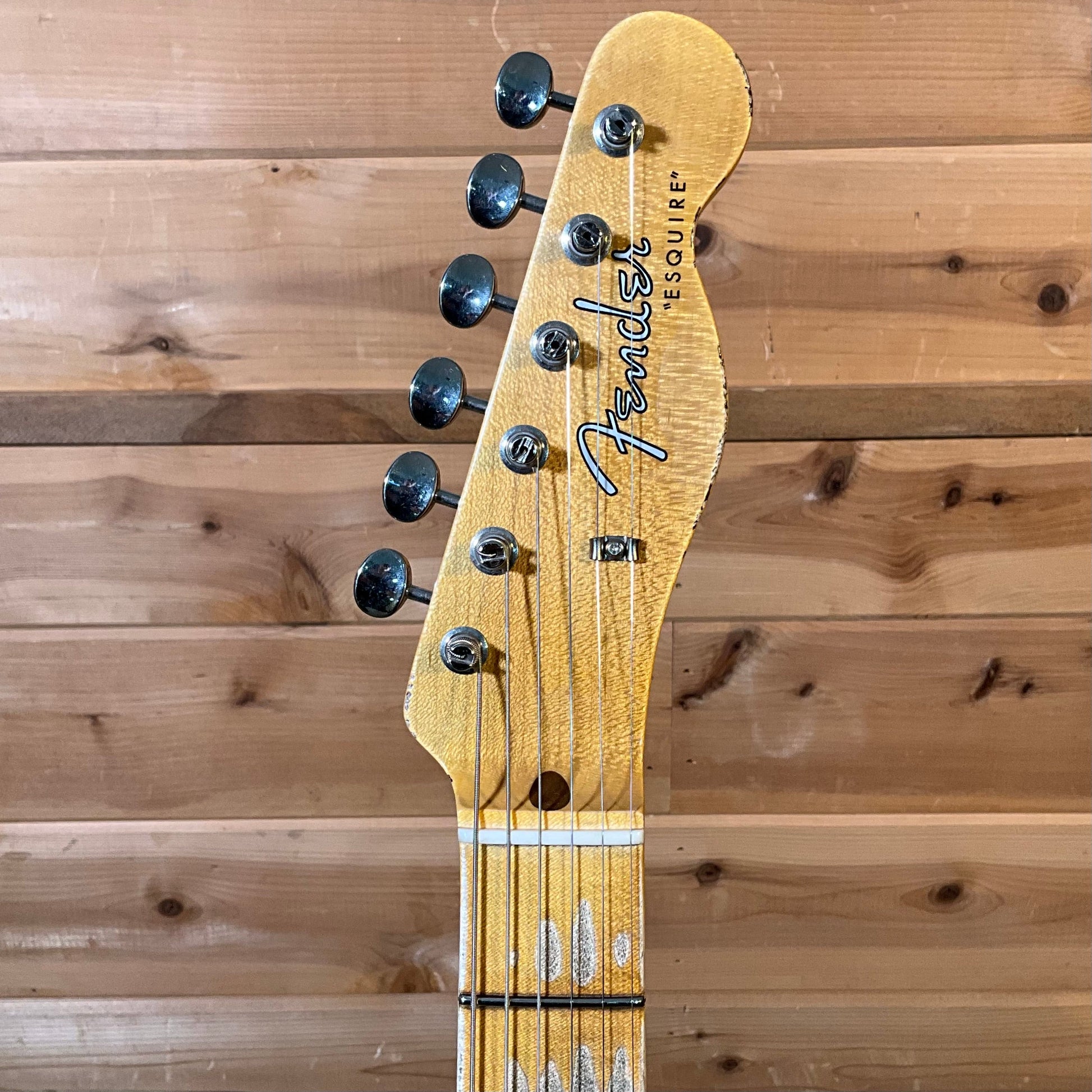 Fender Custom Shop 1956 Esquire Relic Electric Guitar - Charcoal Frost Metallic