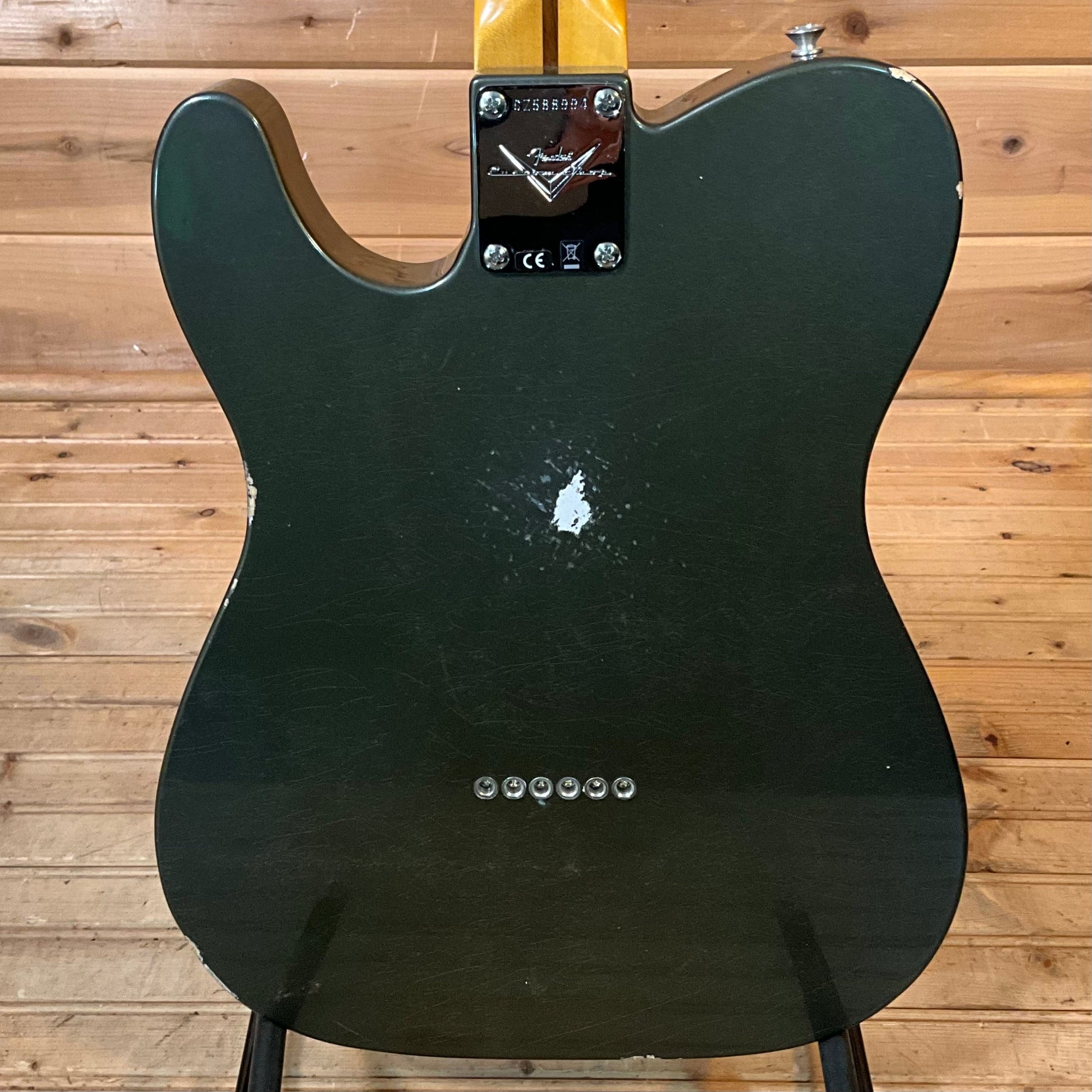 Fender Custom Shop 1956 Esquire Relic Electric Guitar - Charcoal Frost Metallic