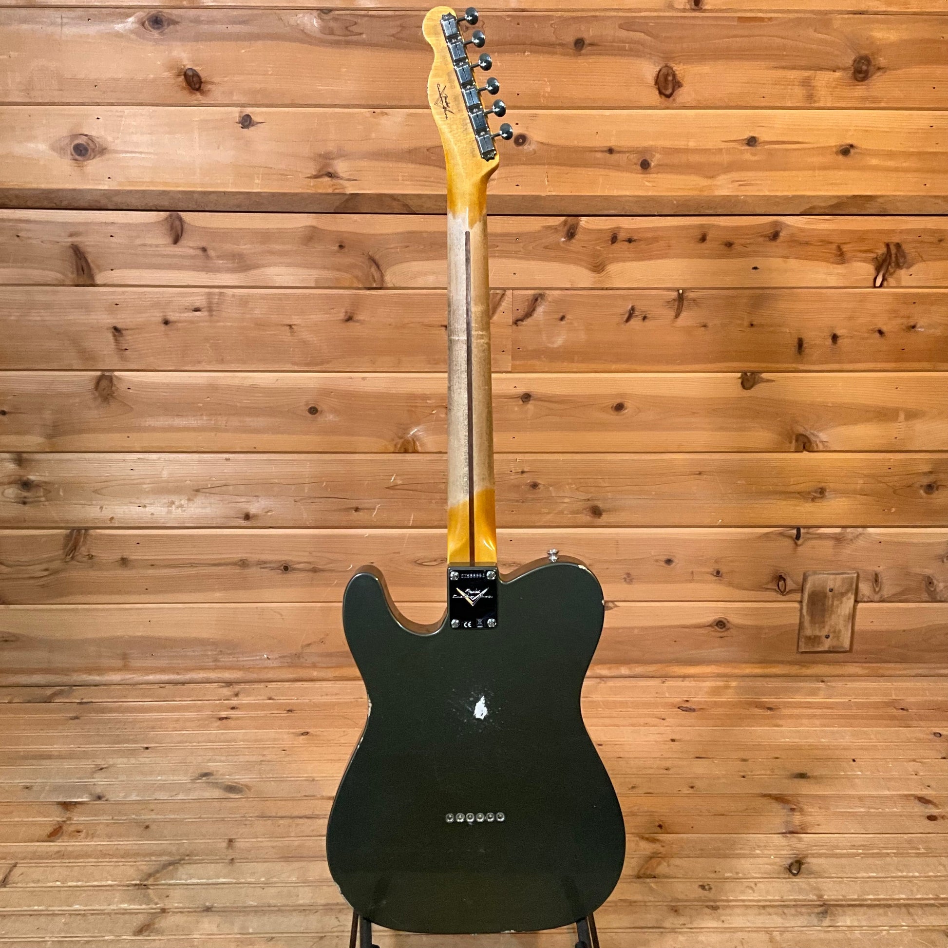 Fender Custom Shop 1956 Esquire Relic Electric Guitar - Charcoal Frost Metallic