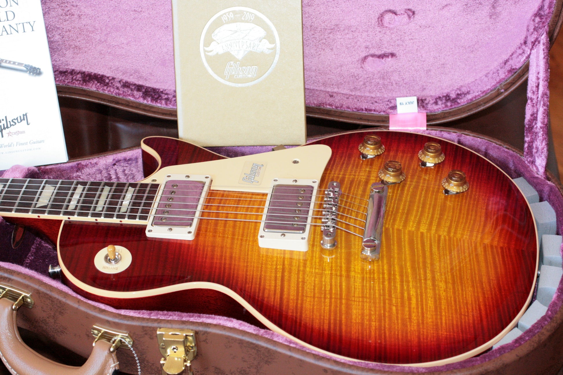 2019 Gibson 1959 Les Paul 60TH ANNIVERSARY Historic Reissue R9 59 Custom Shop Factory Burst!