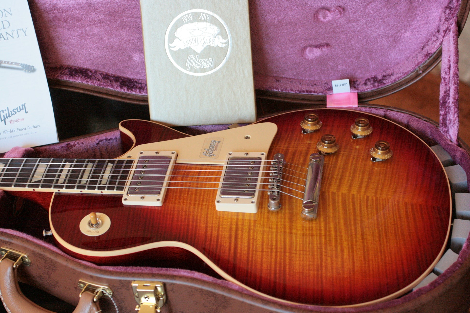 2019 Gibson 1959 Les Paul 60TH ANNIVERSARY Historic Reissue R9 59 Custom Shop Factory Burst!