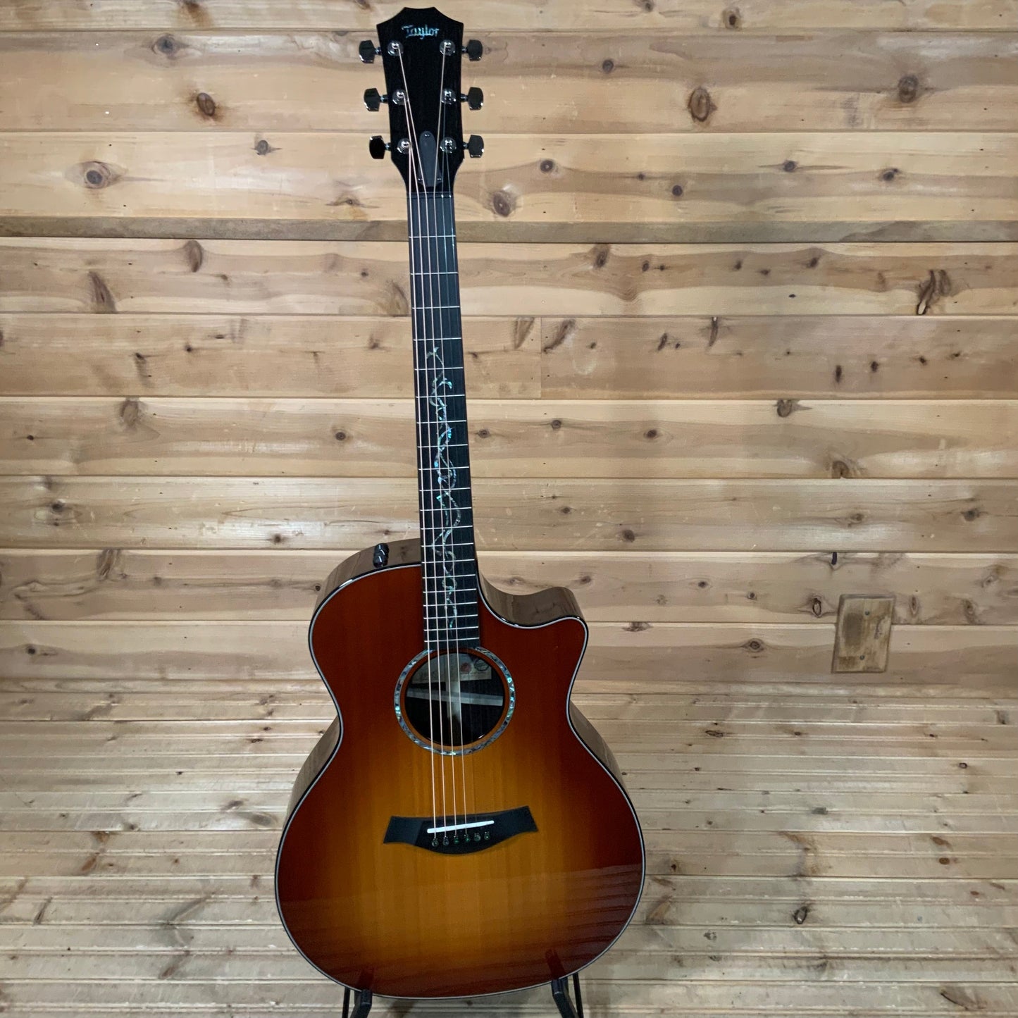 Taylor Custom GA (Cedar/Rosewood) Acoustic Electric Guitar - Mahogany Burst