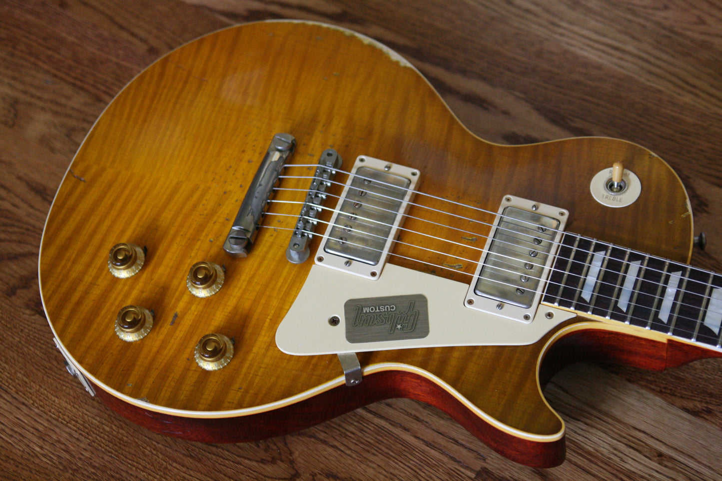 2015 Gibson 59 Ace Frehley AGED Les Paul 1959 True Historic Reissue Custom Shop! RARE! Lemon Burst
