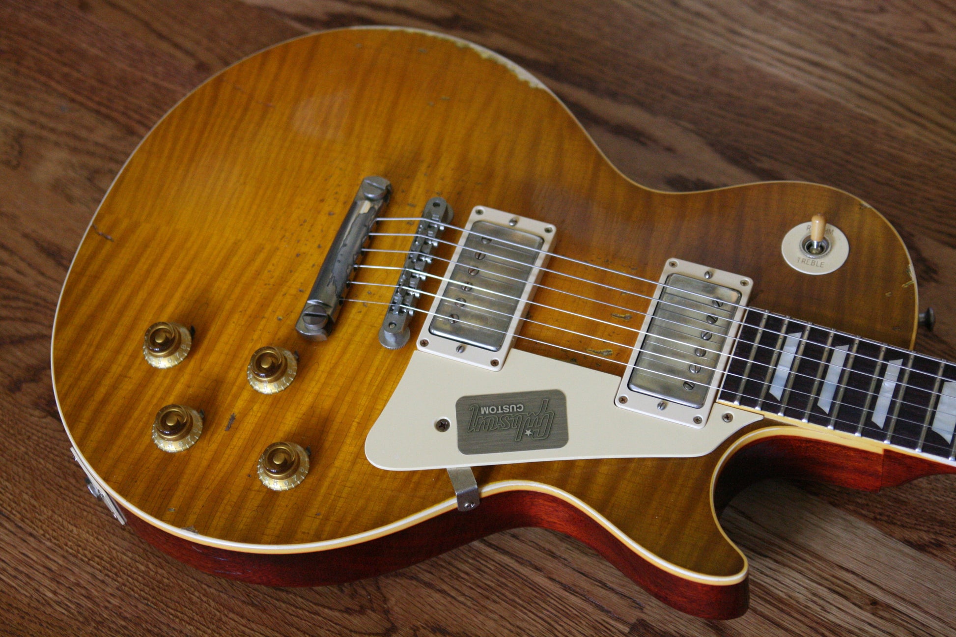 2015 Gibson 59 Ace Frehley AGED Les Paul 1959 True Historic Reissue Custom Shop! RARE! Lemon Burst