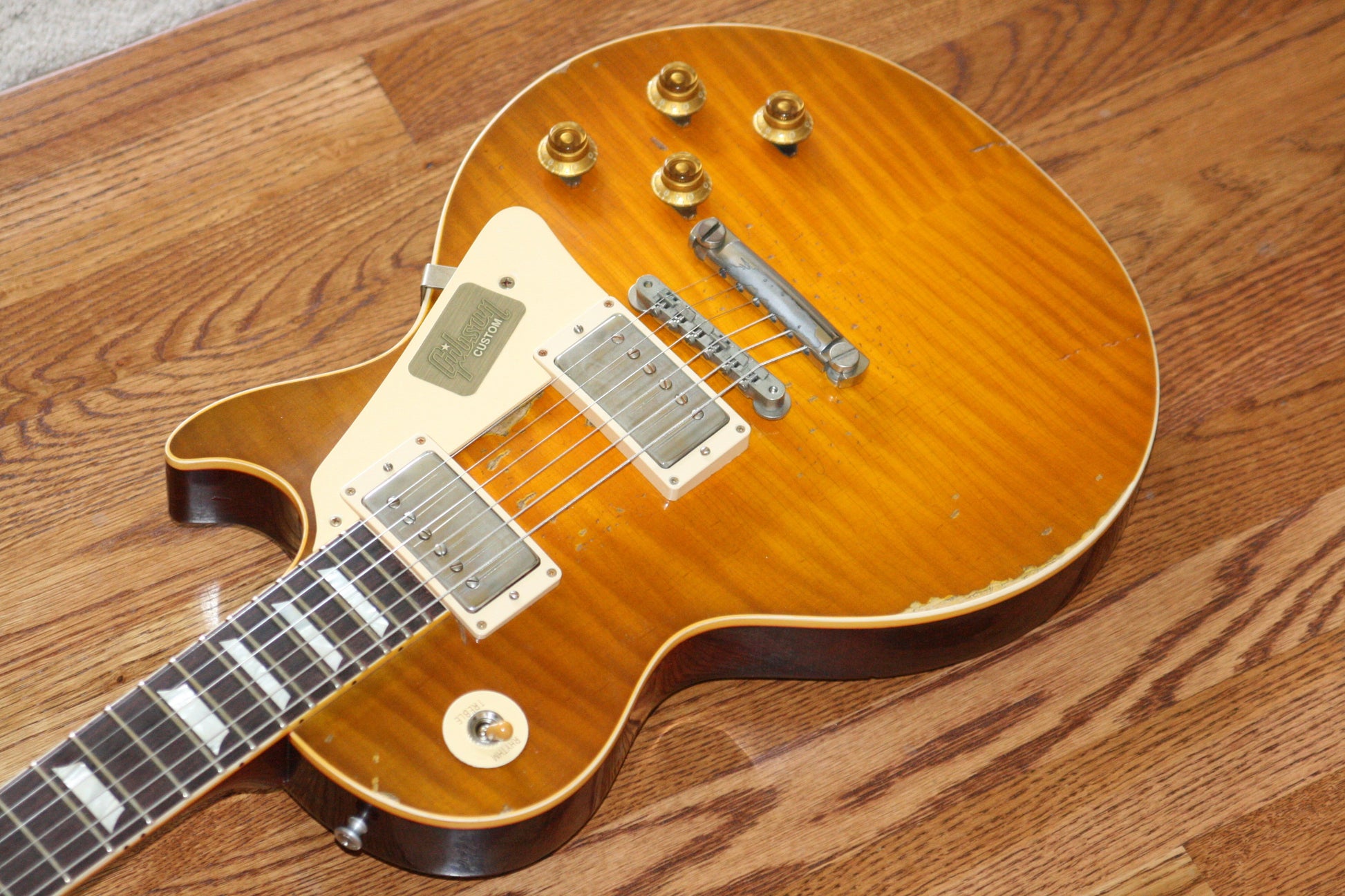2015 Gibson 59 Ace Frehley AGED Les Paul 1959 True Historic Reissue Custom Shop! RARE! Lemon Burst