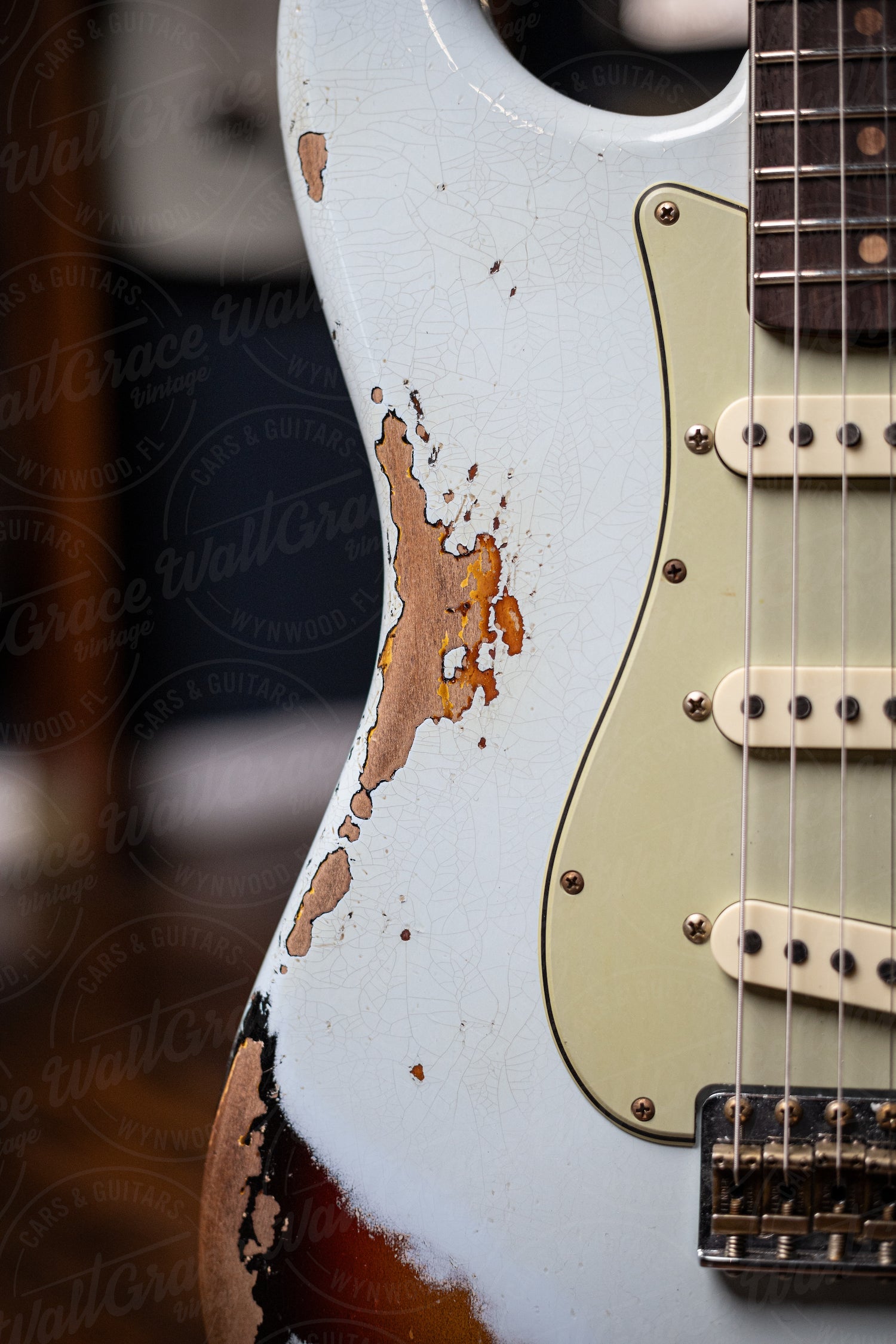 Fender Custom Shop 1960 Stratocaster Heavy Relic Electric Guitar - Aged Sonic over Sunburst