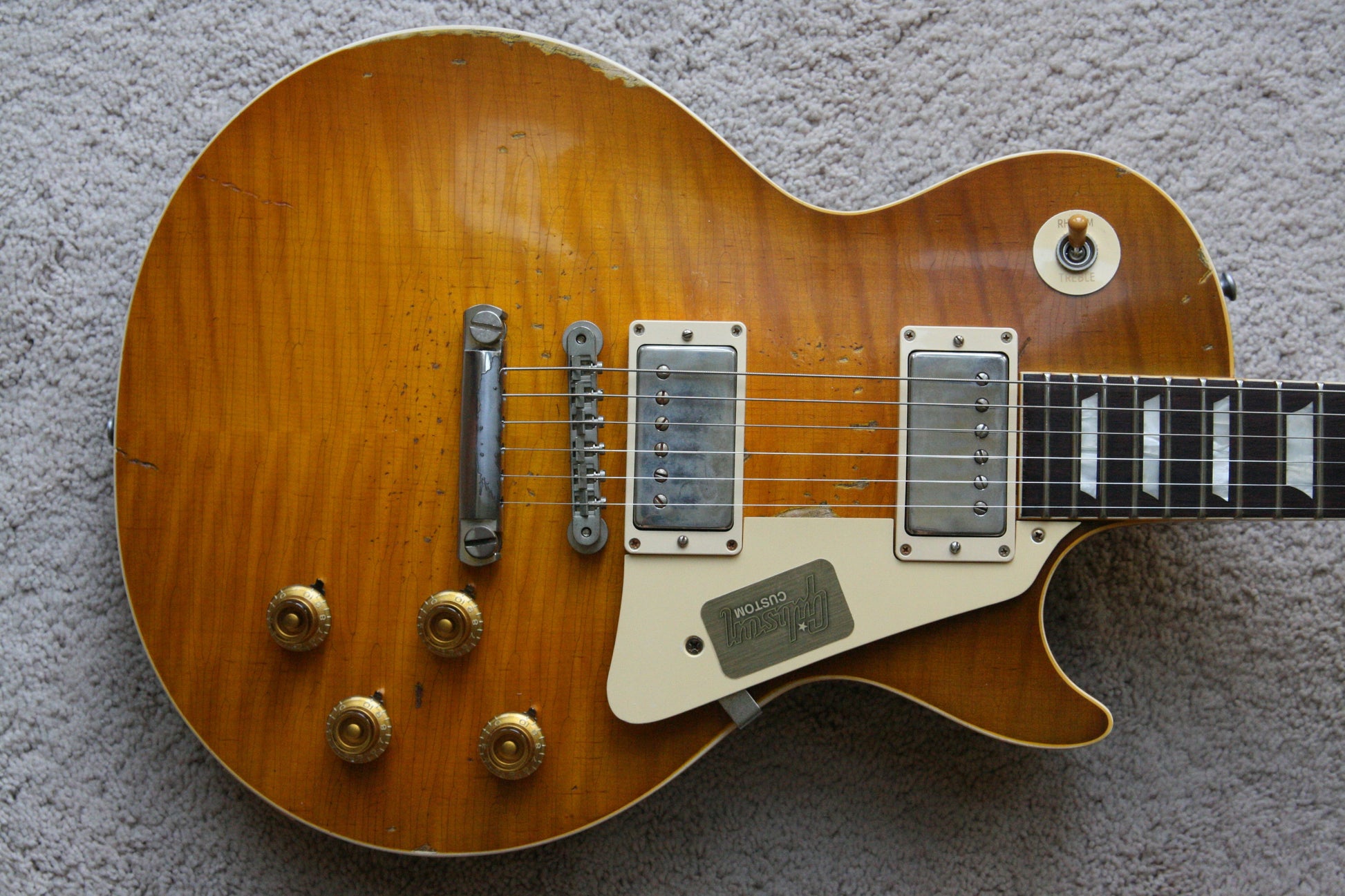 2015 Gibson 59 Ace Frehley AGED Les Paul 1959 True Historic Reissue Custom Shop! RARE! Lemon Burst
