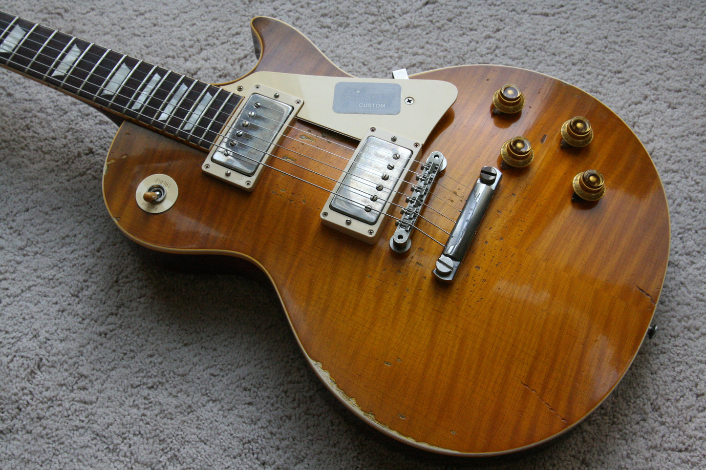 2015 Gibson 59 Ace Frehley AGED Les Paul 1959 True Historic Reissue Custom Shop! RARE! Lemon Burst