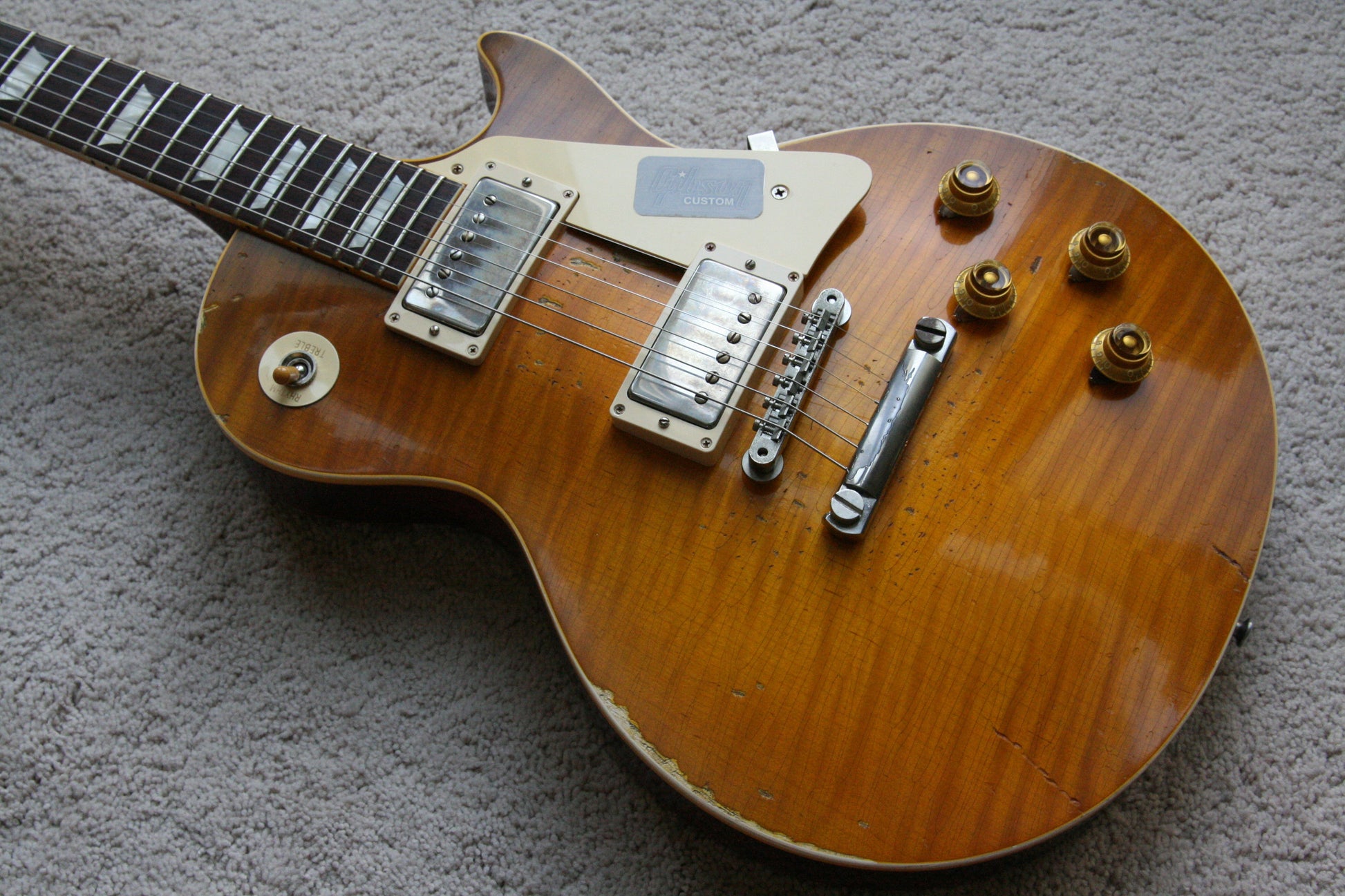 2015 Gibson 59 Ace Frehley AGED Les Paul 1959 True Historic Reissue Custom Shop! RARE! Lemon Burst