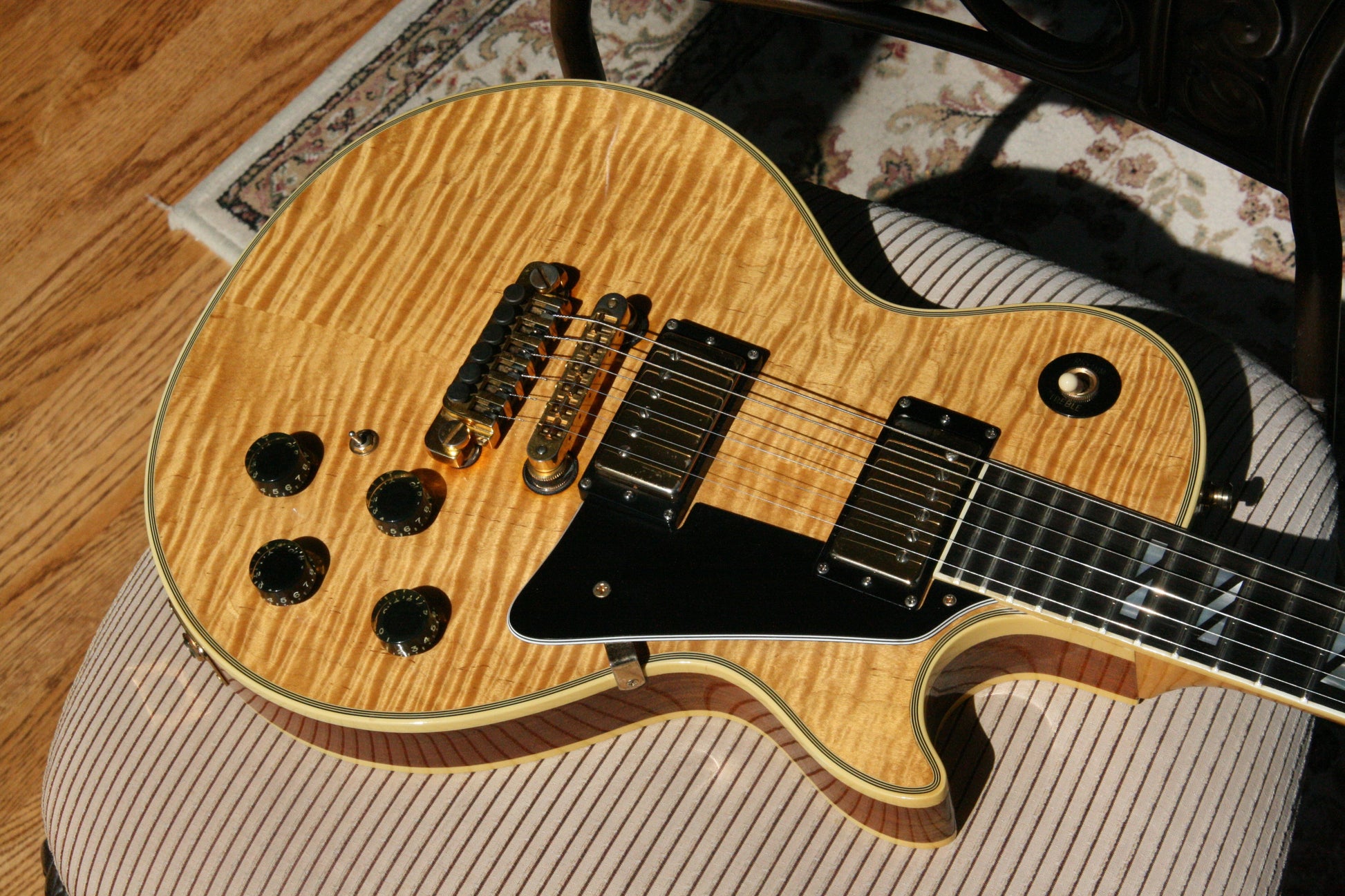 1979 Gibson 25/50 Anniversary Les Paul Custom Natural! AMAZING FLAMETOP! One of the Best Tops!