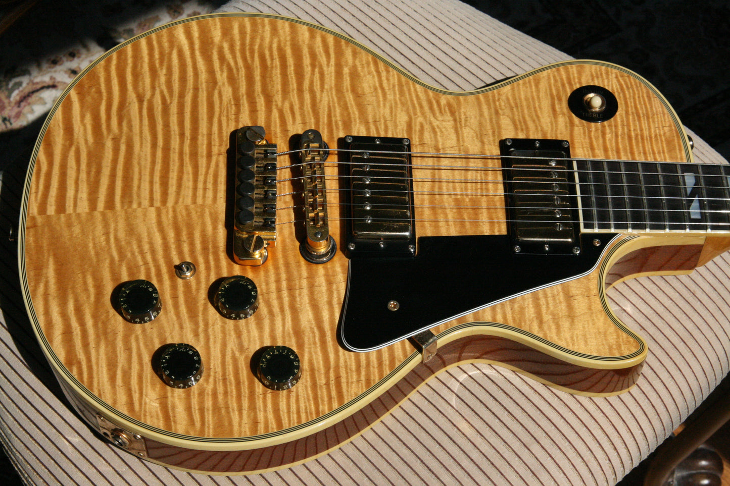 1979 Gibson 25/50 Anniversary Les Paul Custom Natural! AMAZING FLAMETOP! One of the Best Tops!