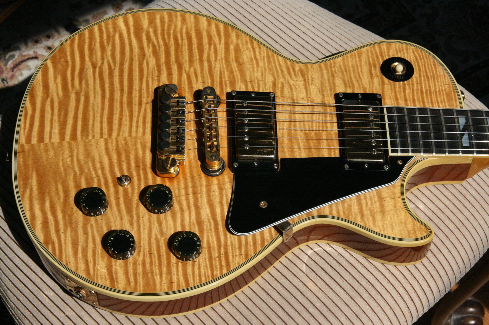 1979 Gibson 25/50 Anniversary Les Paul Custom Natural! AMAZING FLAMETOP! One of the Best Tops!