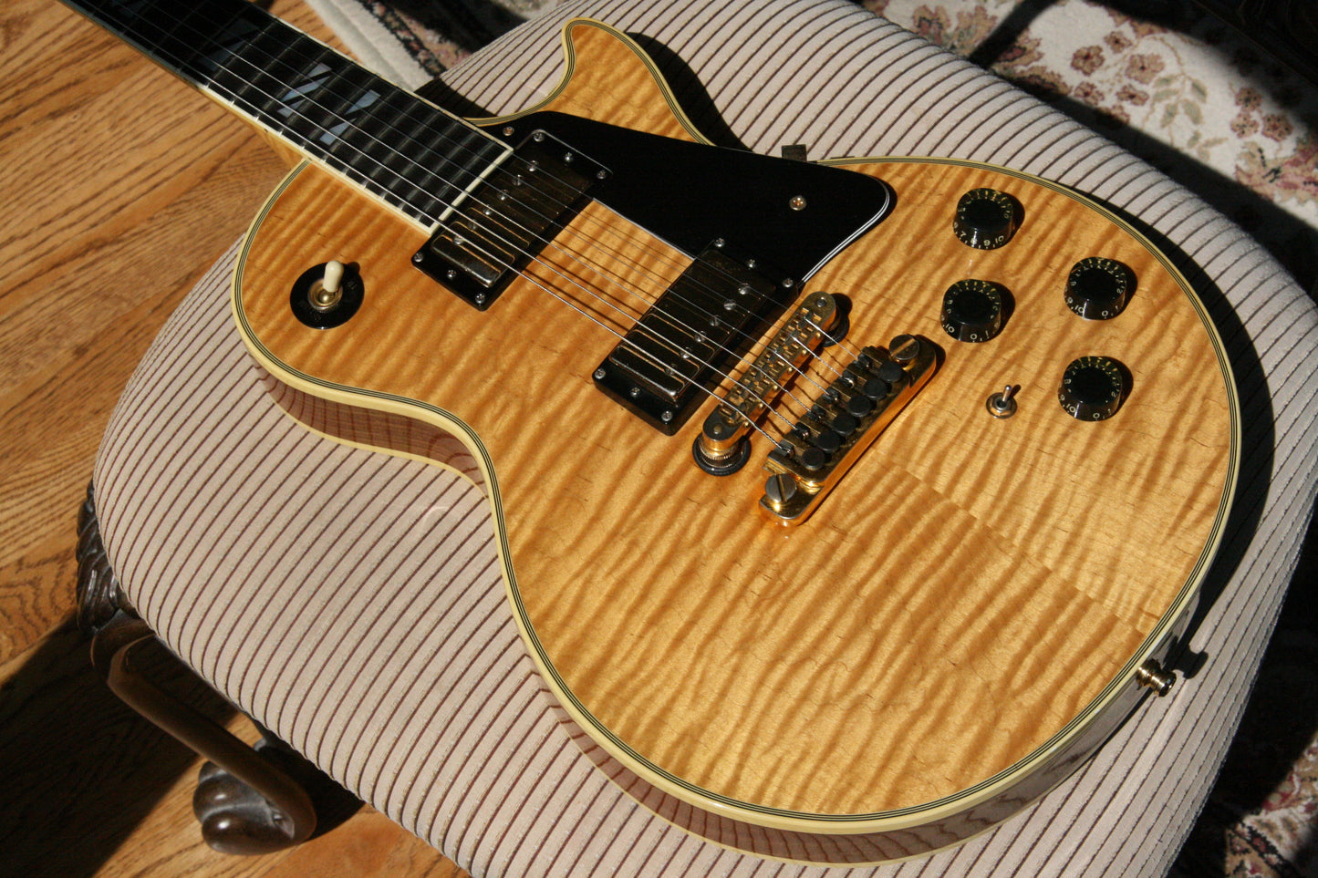1979 Gibson 25/50 Anniversary Les Paul Custom Natural! AMAZING FLAMETOP! One of the Best Tops!