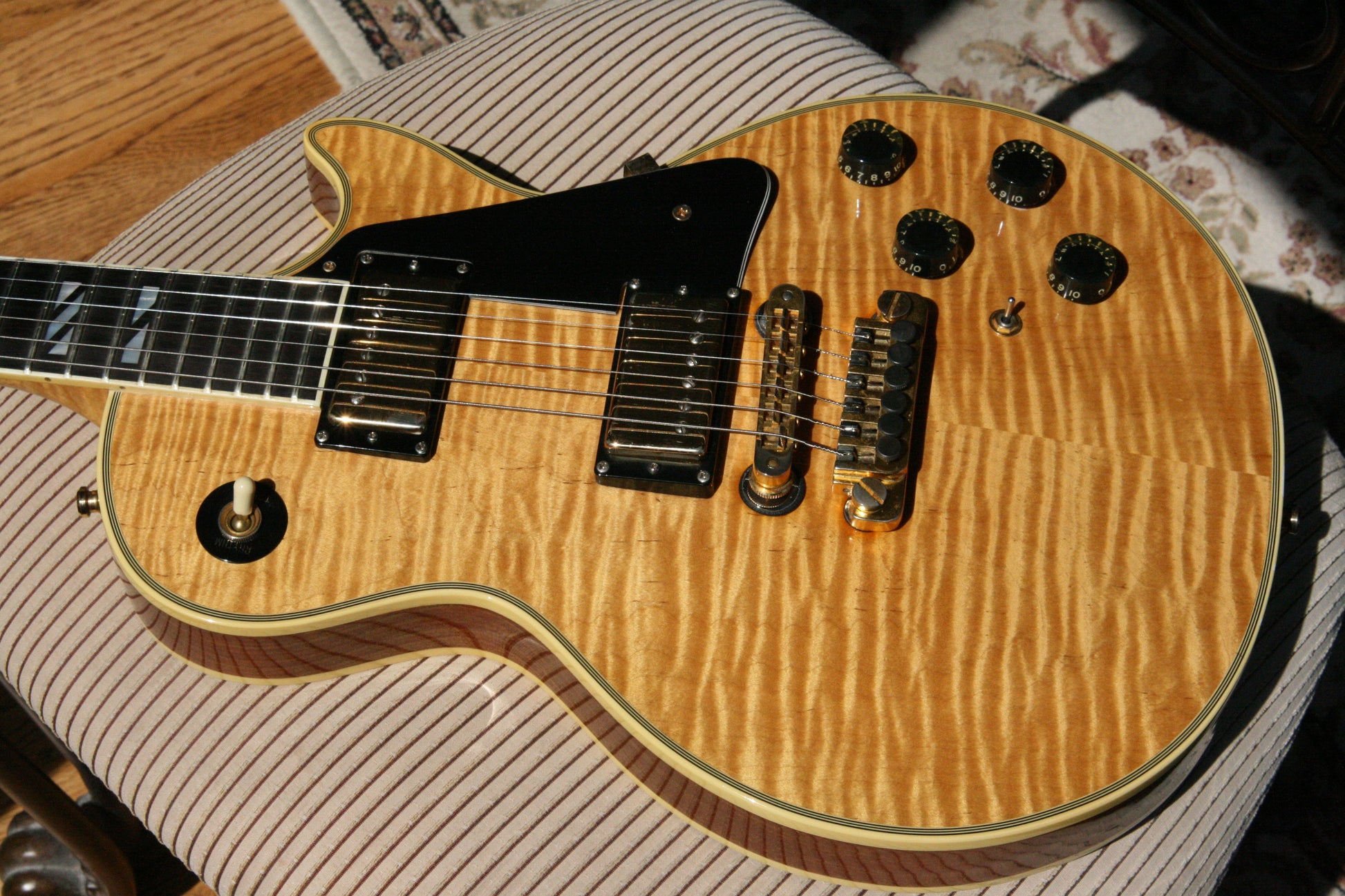 1979 Gibson 25/50 Anniversary Les Paul Custom Natural! AMAZING FLAMETOP! One of the Best Tops!