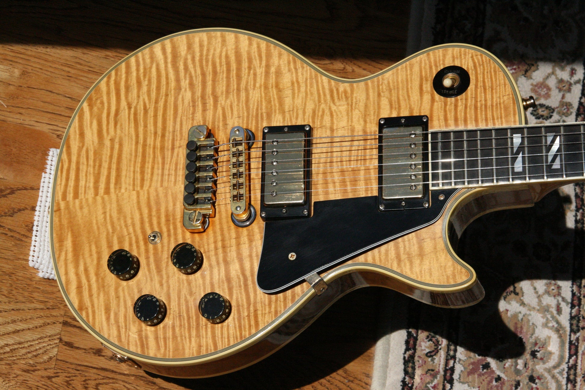 1979 Gibson 25/50 Anniversary Les Paul Custom Natural! AMAZING FLAMETOP! One of the Best Tops!