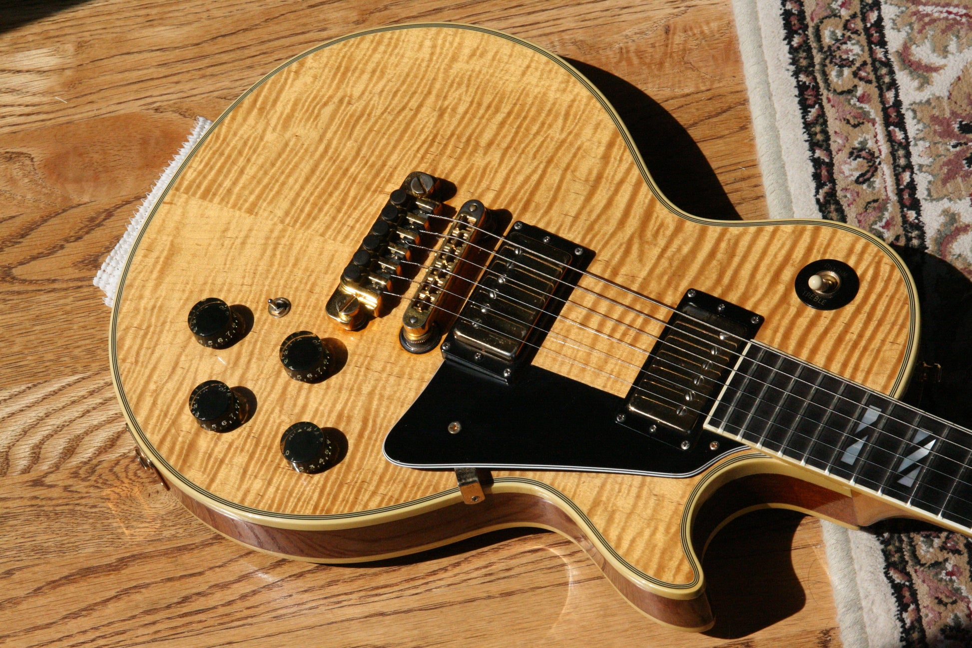 1979 Gibson 25/50 Anniversary Les Paul Custom Natural! AMAZING FLAMETOP! One of the Best Tops!