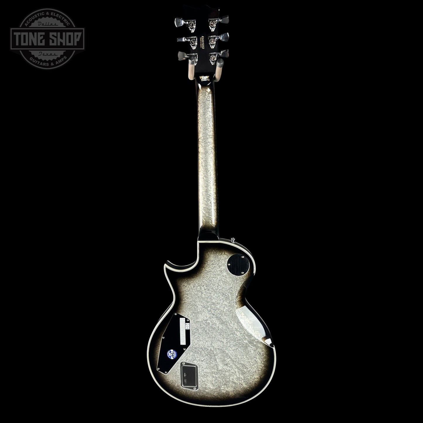 ESP Original Series Eclipse Custom Silver Liquid Metal Burst w/case E5231252