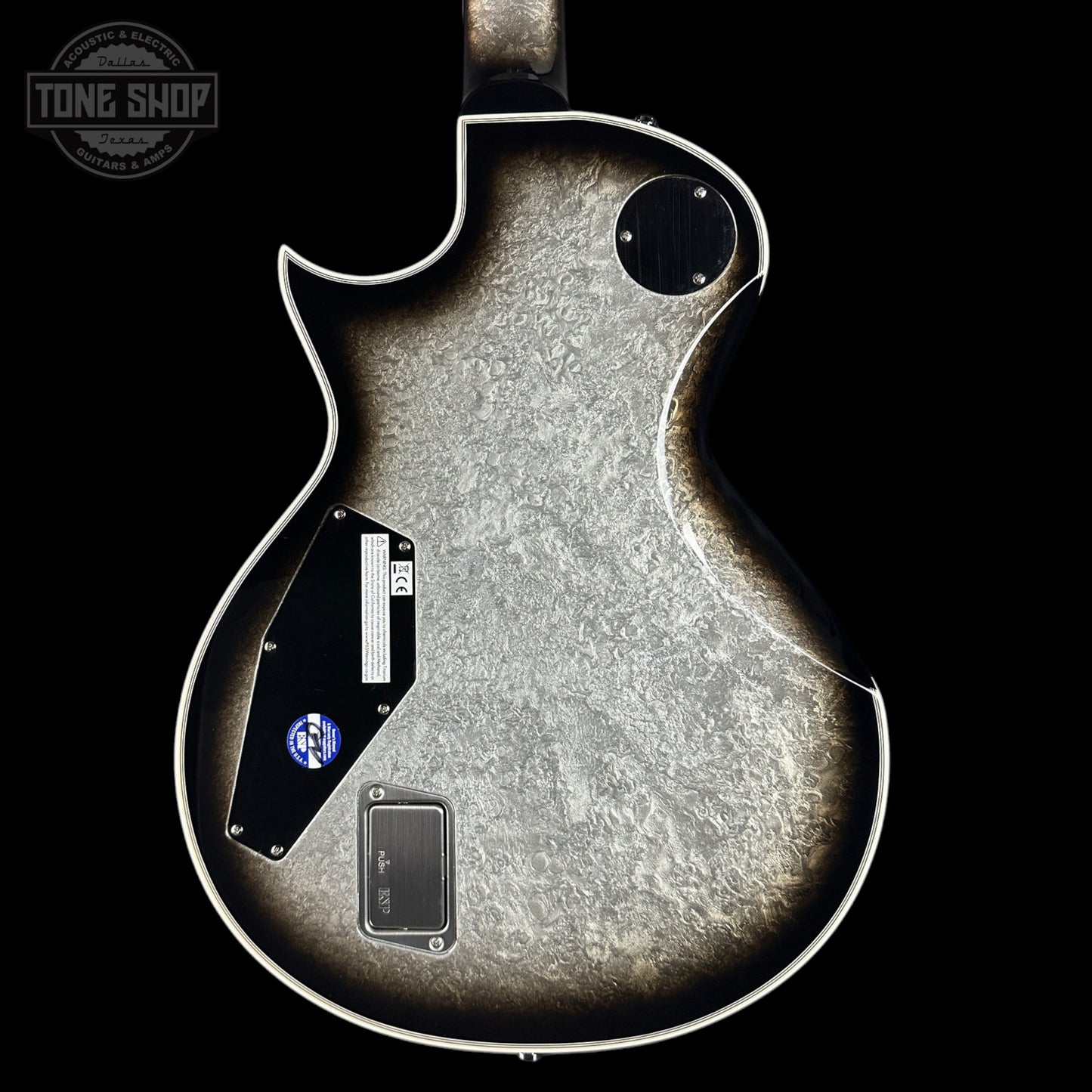 ESP Original Series Eclipse Custom Silver Liquid Metal Burst w/case E5231252