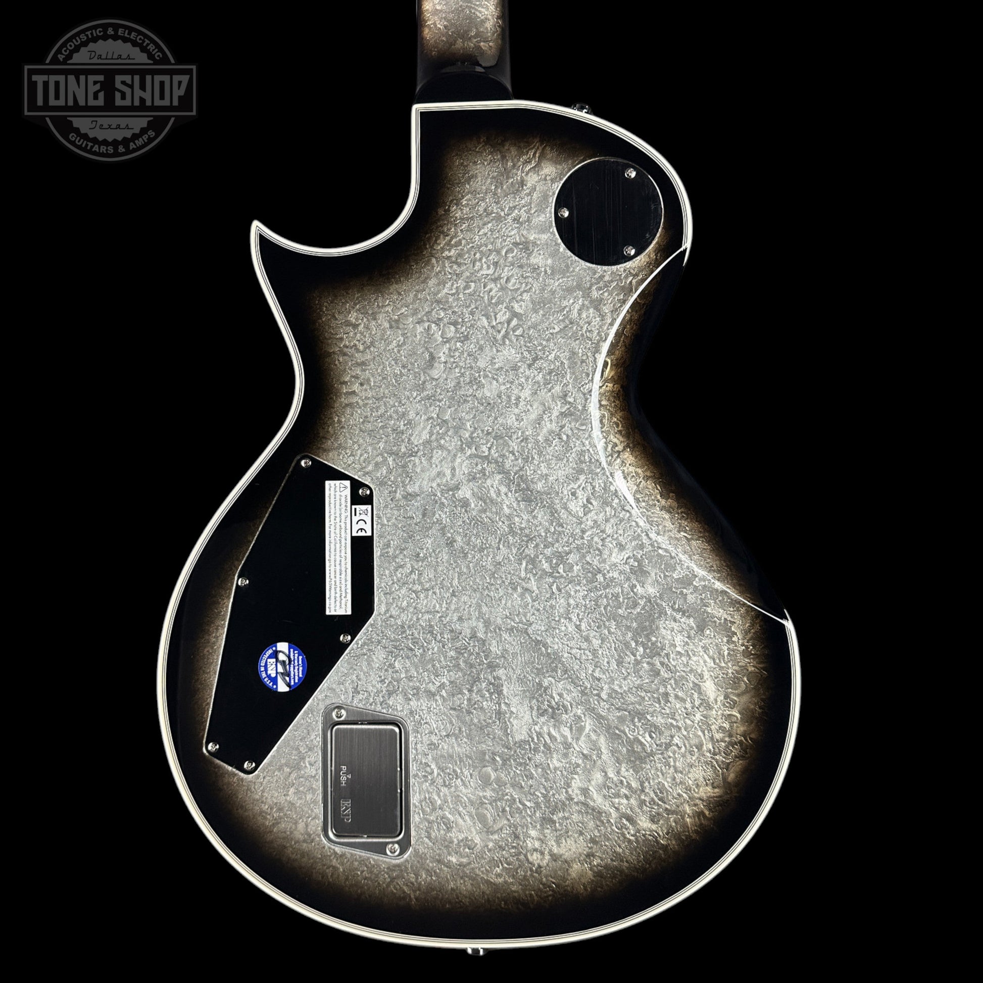 ESP Original Series Eclipse Custom Silver Liquid Metal Burst w/case E5231252