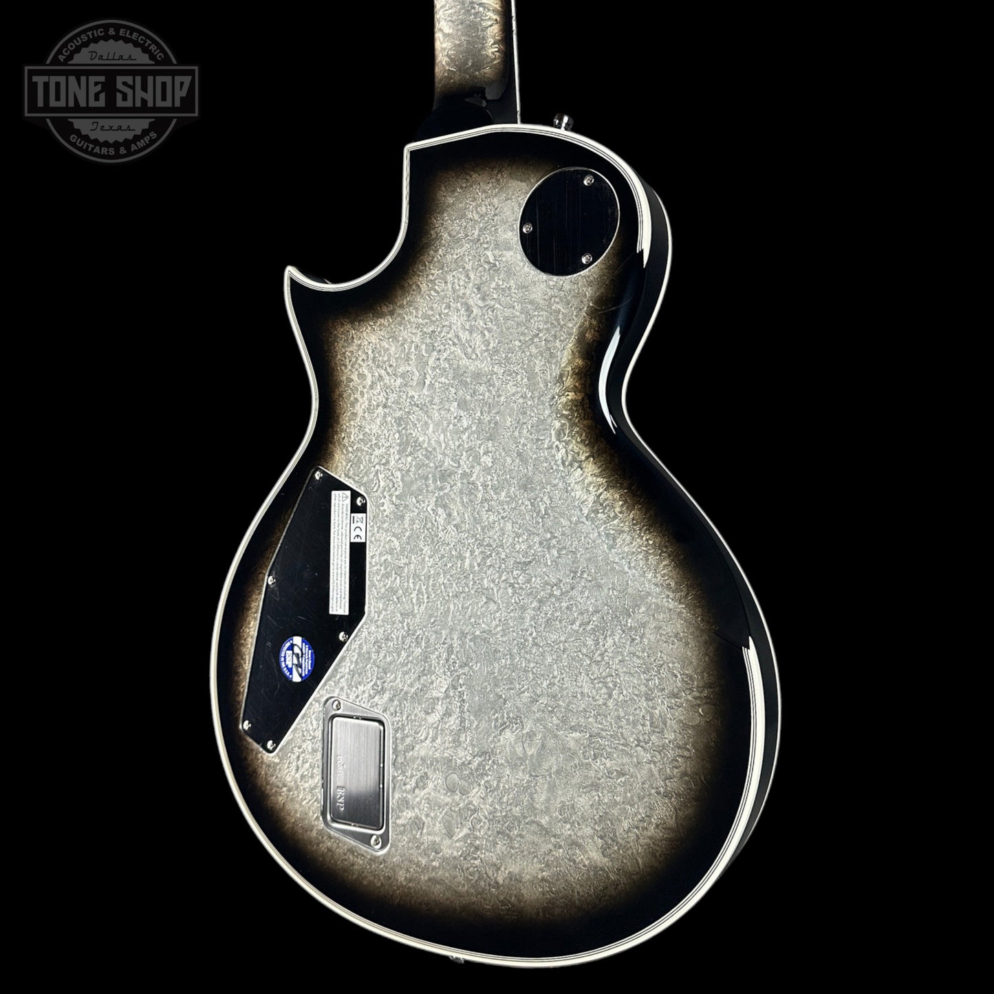 ESP Original Series Eclipse Custom Silver Liquid Metal Burst w/case E5231252