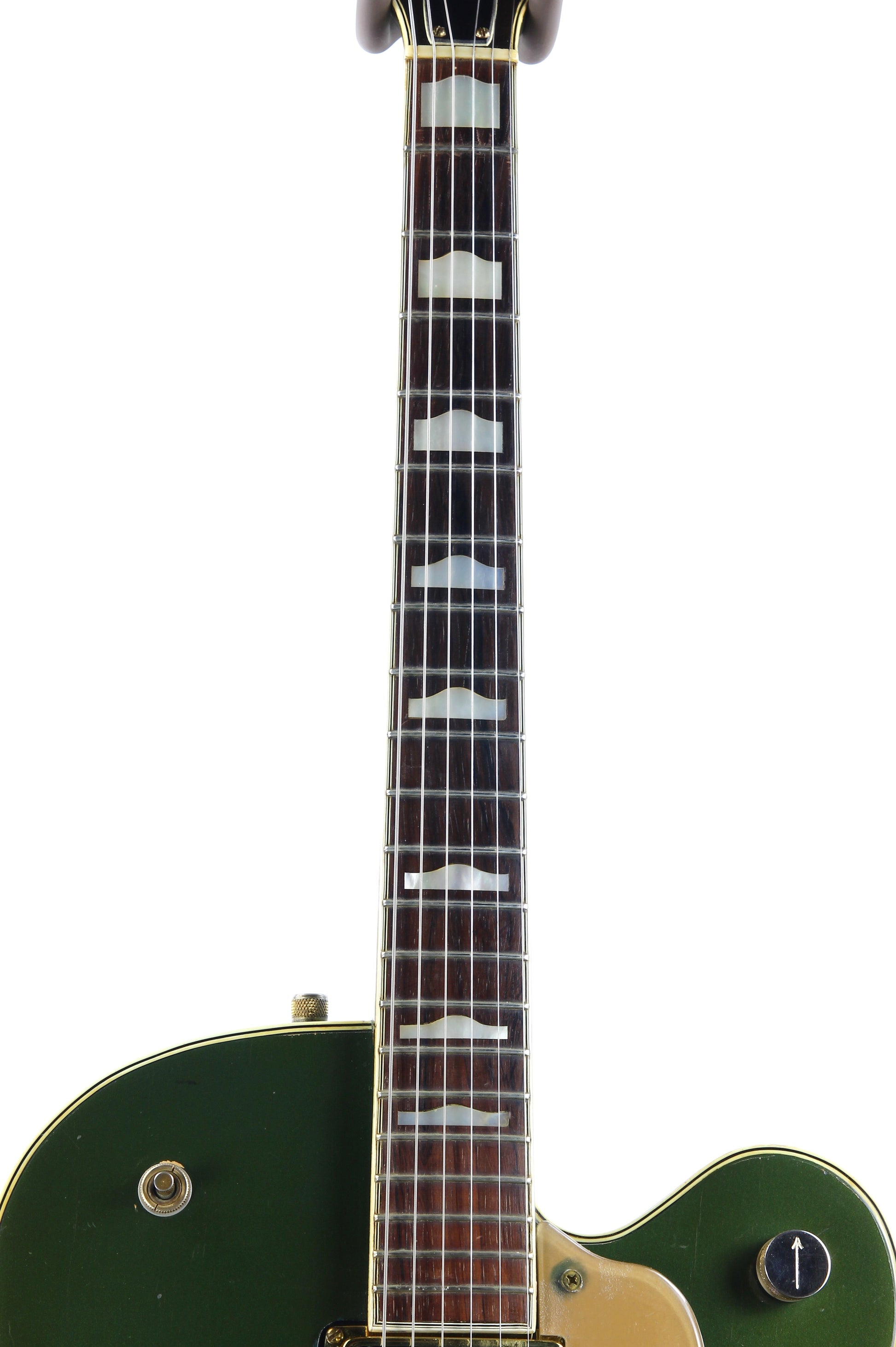 1957 Gretsch 6196 Country Club CADILLAC GREEN - Dearmond Pickups, white falcon size hollowbody guitar