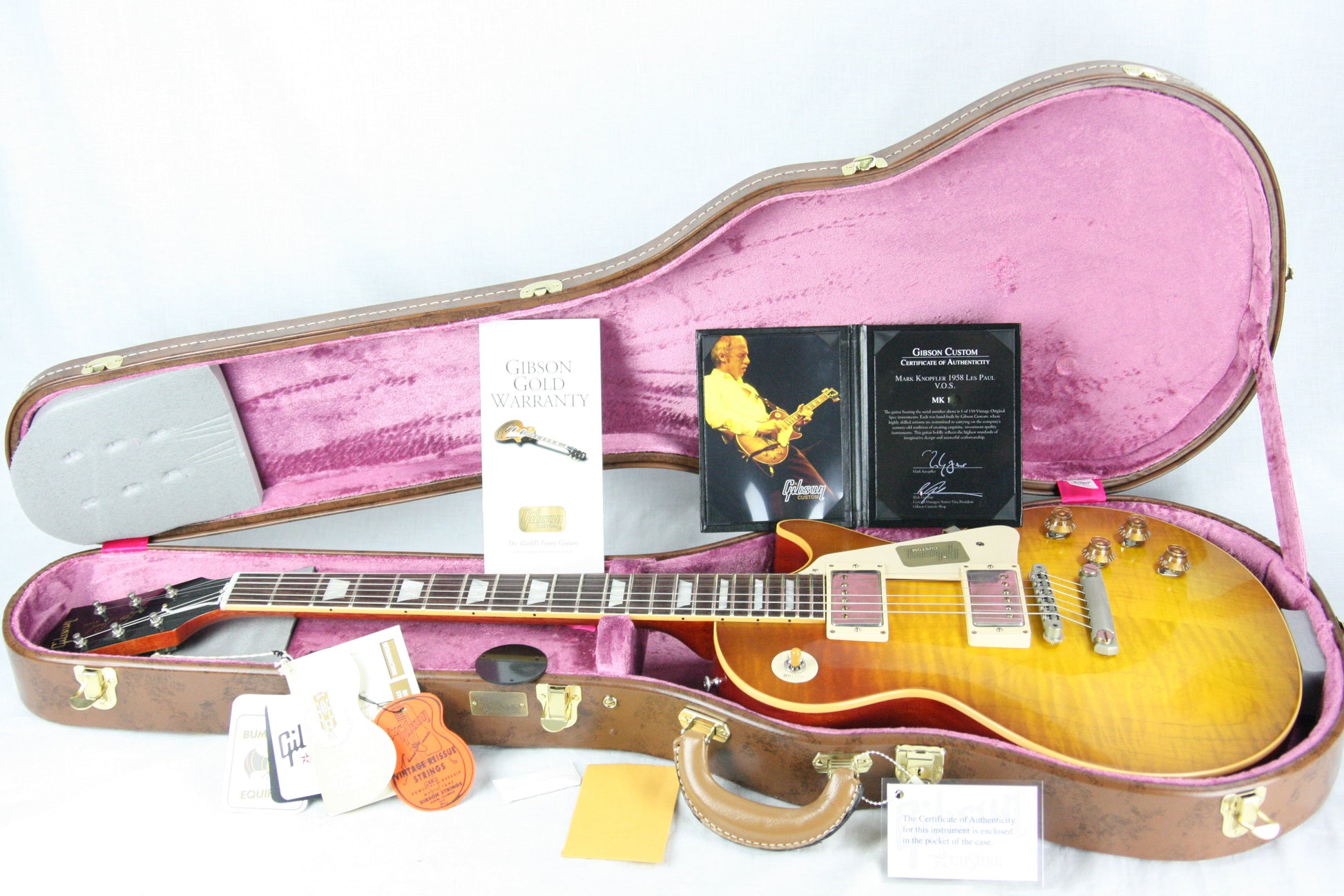 1958 Gibson Mark Knopfler VOS Les Paul Custom Shop Historic 58 R8 Lightweight!