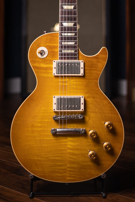 2014 Gibson Custom Shop Les Paul 1958 Standard Flame Top VOS Reissue Electric Guitar - Iced Tea