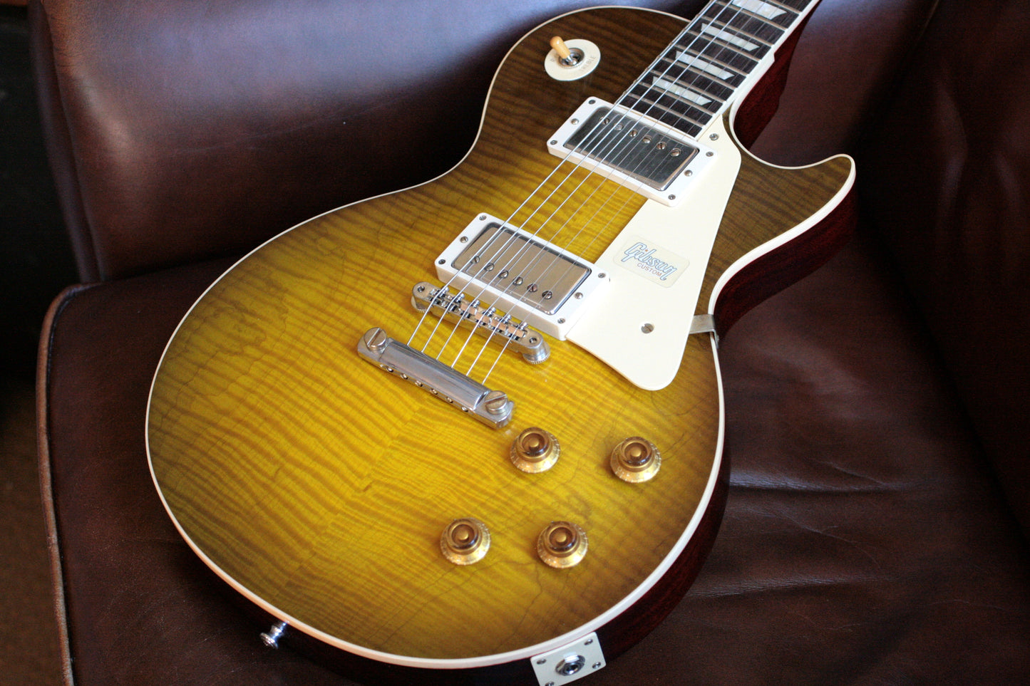 2019 Gibson 1959 Les Paul 60TH ANNIVERSARY Historic Reissue R9 59 Custom Shop Green Lemon Fade