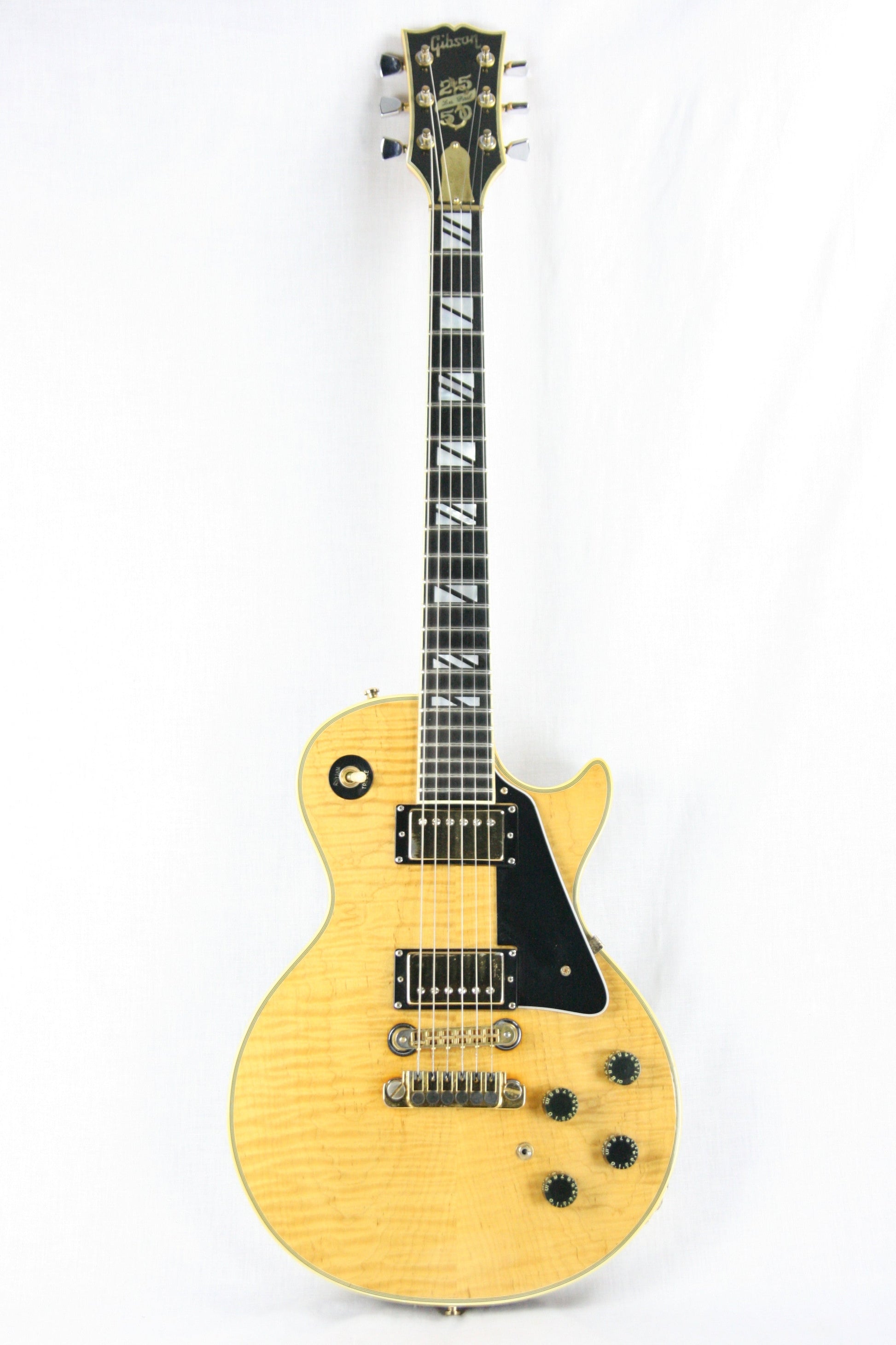 1979 Gibson 25/50 Anniversary Les Paul Custom Natural! AMAZING FLAMETOP! One of the Best Tops!