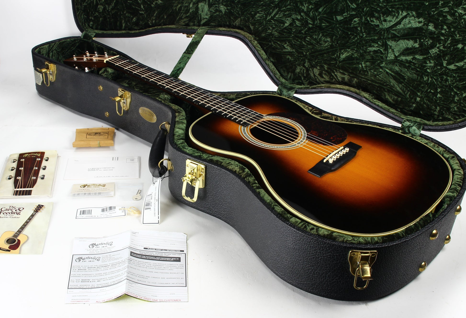 2003 Martin 000-28ECB Brazilian Rosewood Eric Clapton - Sunburst Limited Edition - Signed Label!