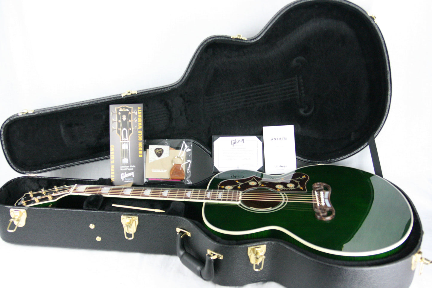 2017 Gibson SJ-200 EMERALD GREEN Limited Edition! Custom Shop J200 Jumbo! MINT!