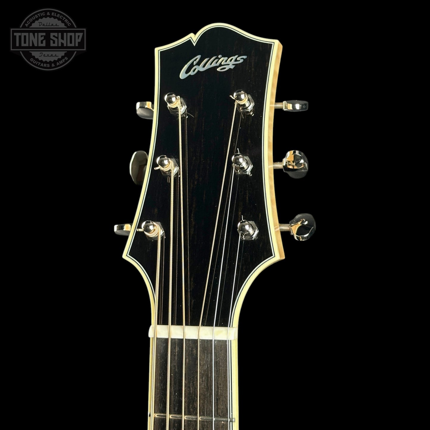 Collings CJ Jet Black Top Tigerstripe Pickguard Sitka/Maple w/Case 36567