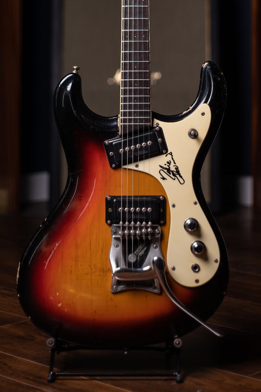 1965 Mosrite Ventures Model Electric Gutiar Signed by Nokie Edwards - Sunburst