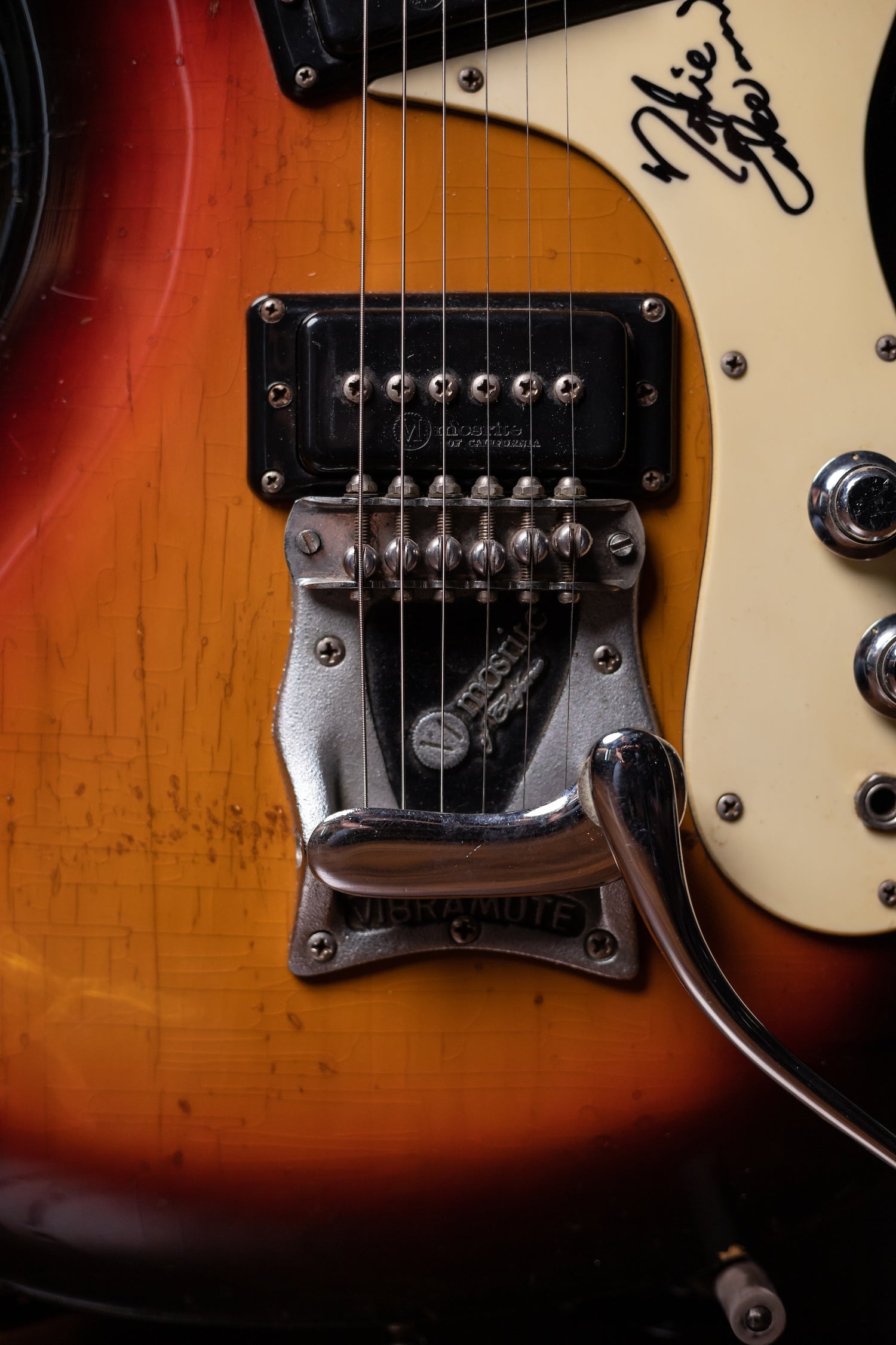 1965 Mosrite Ventures Model Electric Gutiar Signed by Nokie Edwards - Sunburst