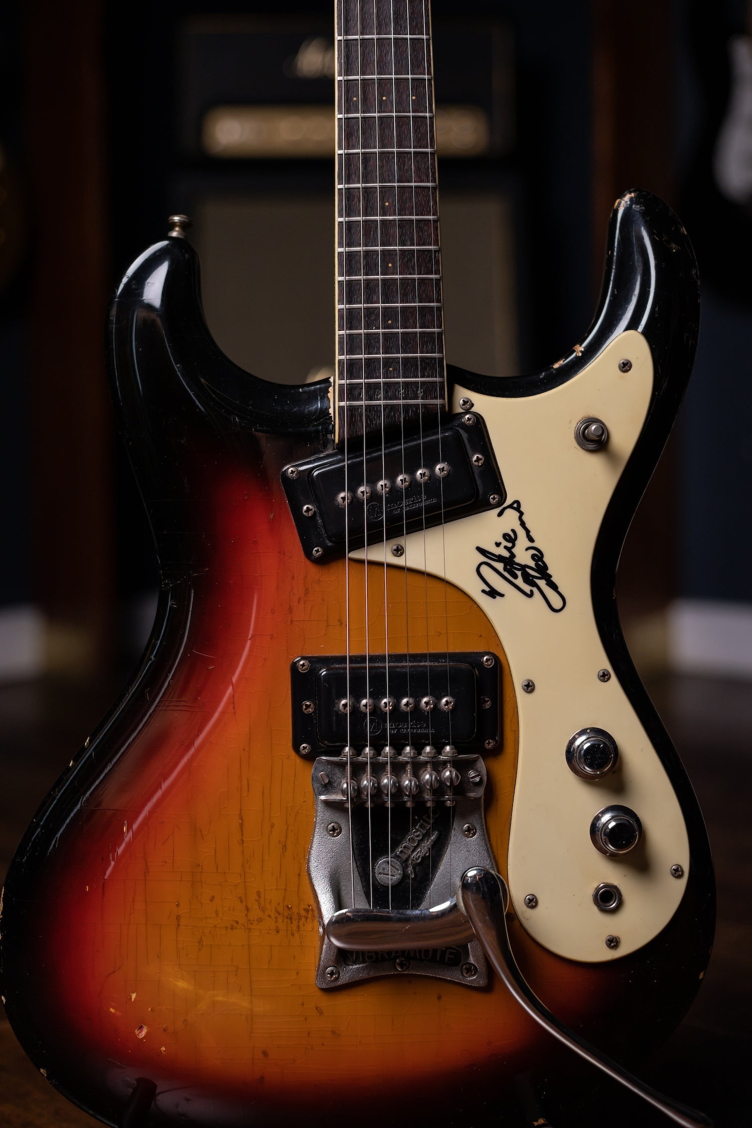 1965 Mosrite Ventures Model Electric Gutiar Signed by Nokie Edwards - Sunburst