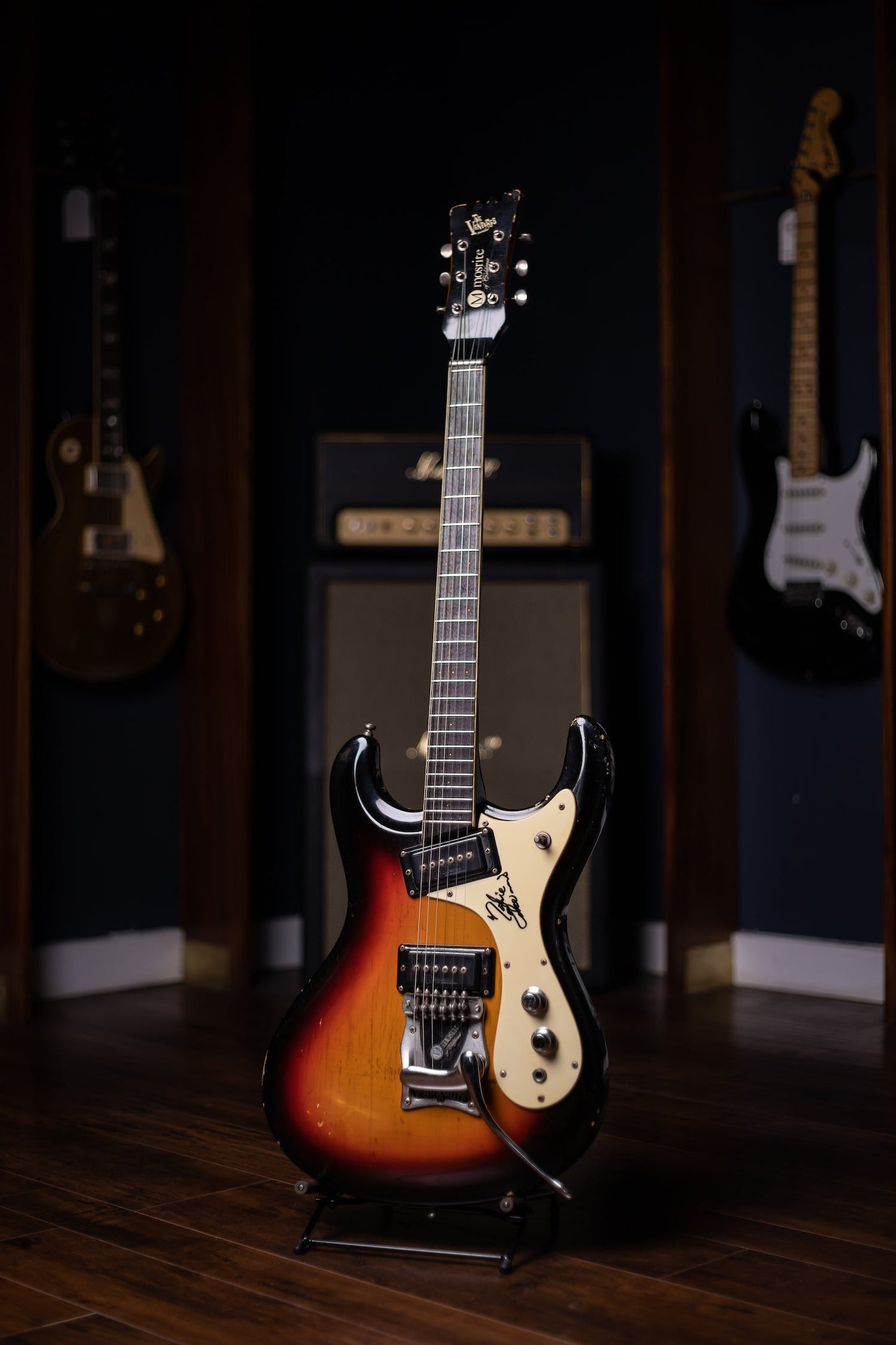 1965 Mosrite Ventures Model Electric Gutiar Signed by Nokie Edwards - Sunburst