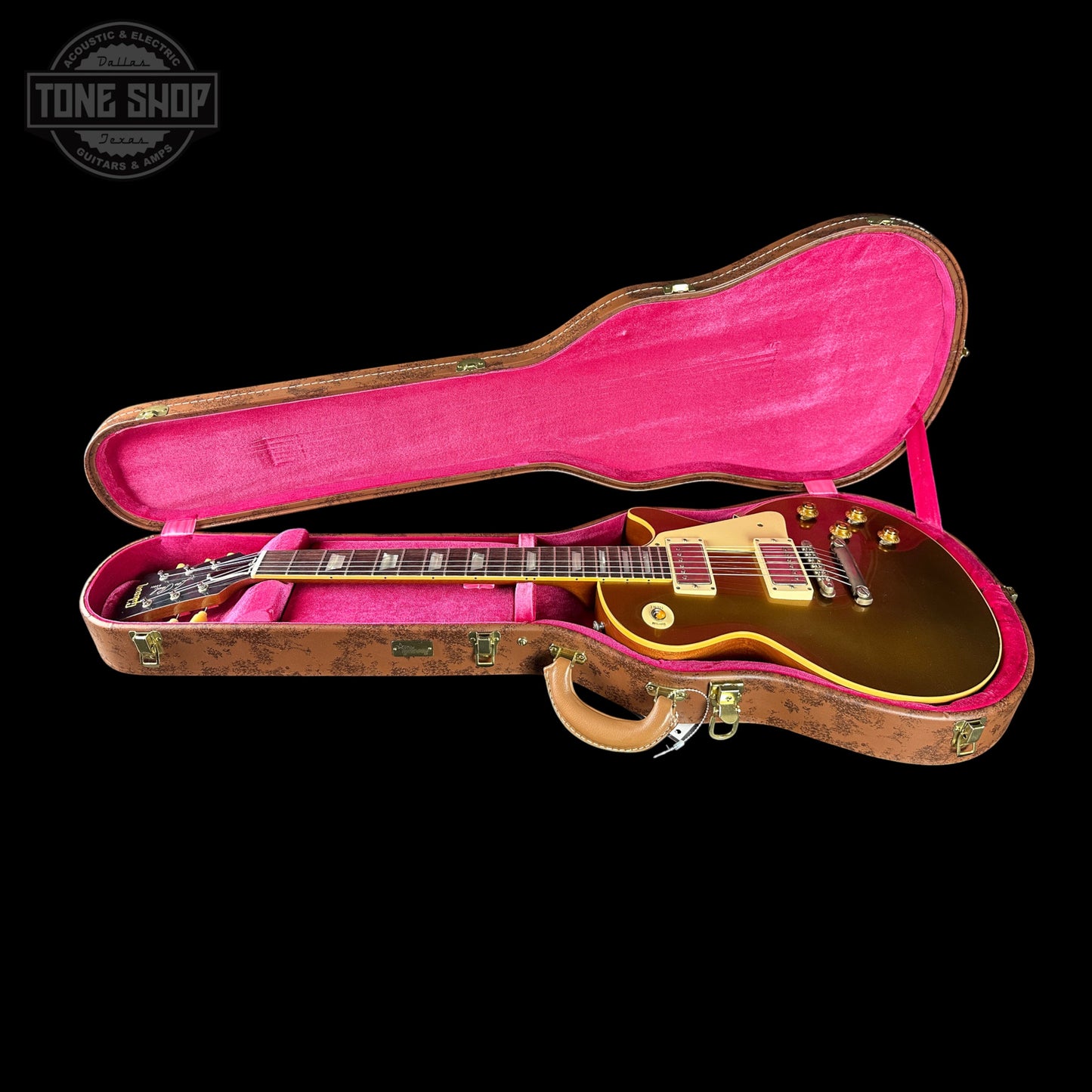 Gibson Custom Dealer Select 1957 Les Paul Chambered Double Gold Ultra Light Aged w/case 76582