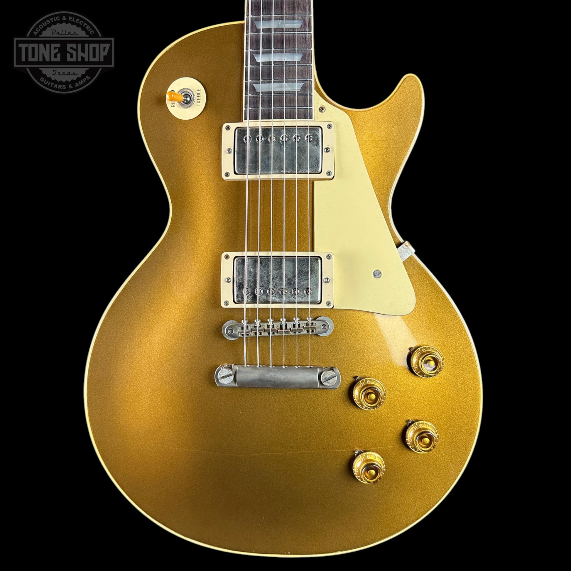 Gibson Custom Dealer Select 1957 Les Paul Chambered Double Gold Ultra Light Aged w/case 76582