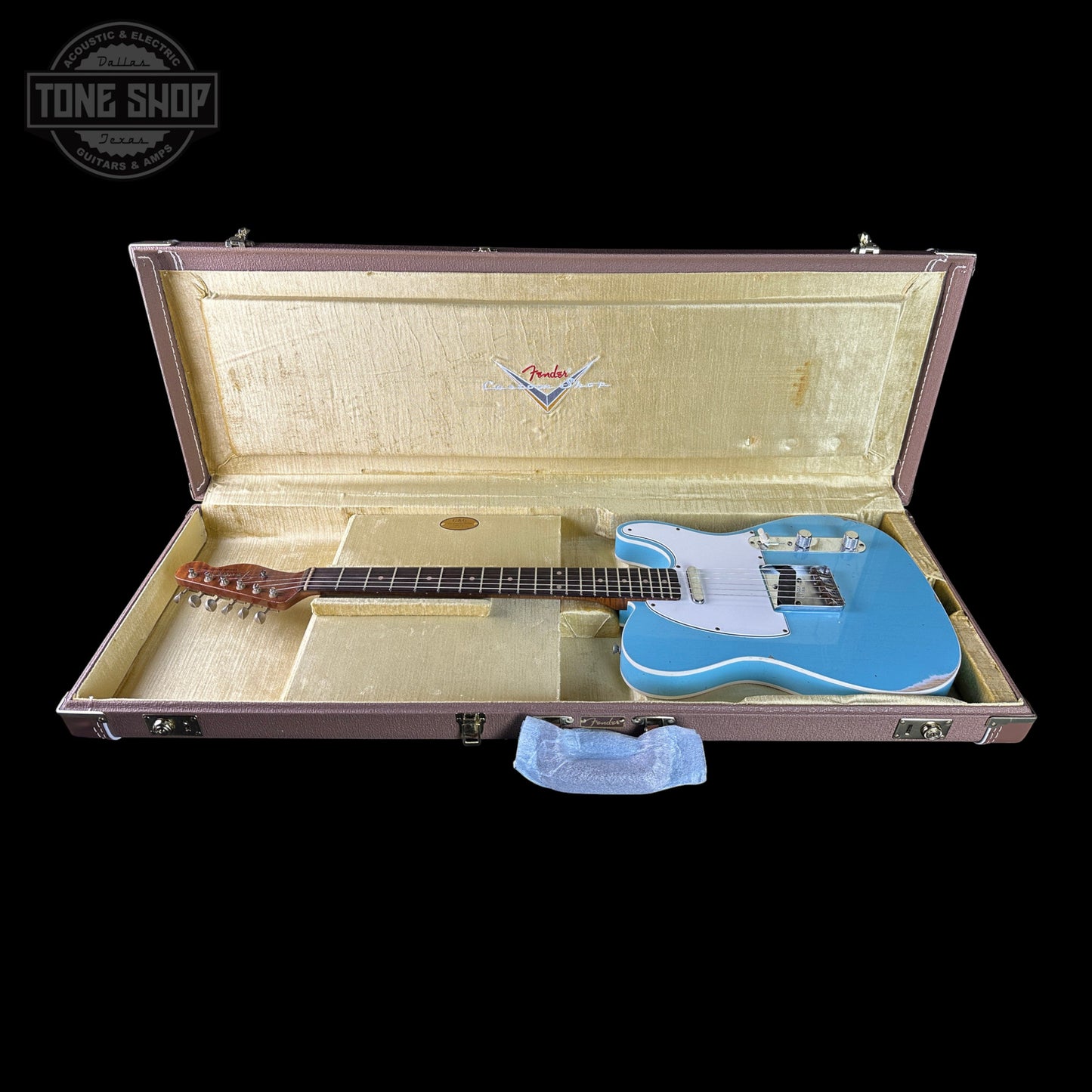 Fender Custom Shop TSG Exclusive 1960 Telecaster Custom Chambered Daphne Blue Relic w/case CZ591518
