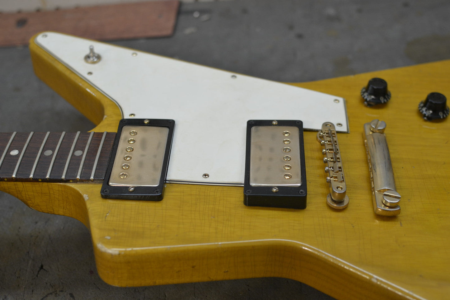1958 Gibson Custom Shop Korina Explorer 50th Anniversary Historic Makeovers Deluxe - Brazilian Rosewood Fretboard + Throbaks!