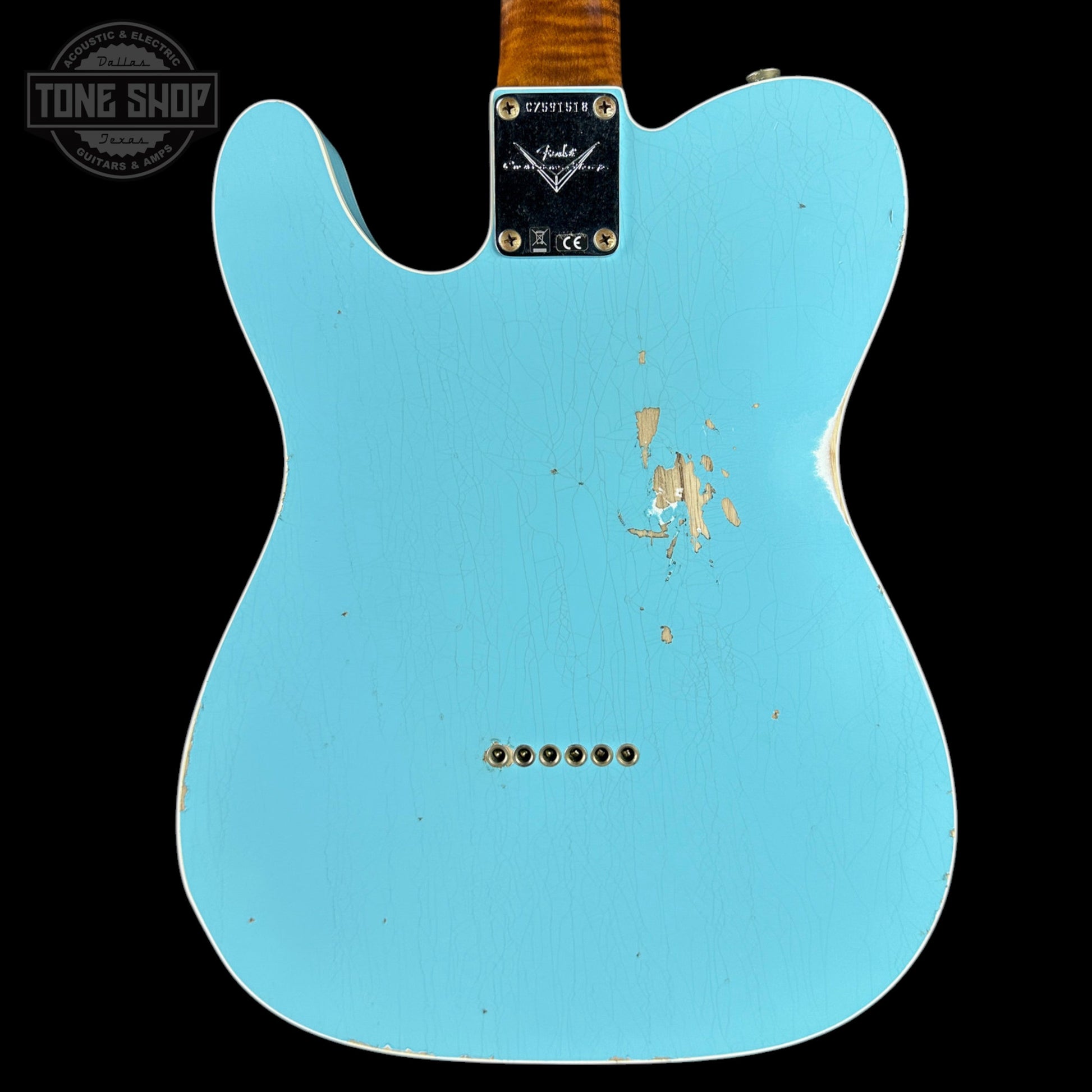 Fender Custom Shop TSG Exclusive 1960 Telecaster Custom Chambered Daphne Blue Relic w/case CZ591518