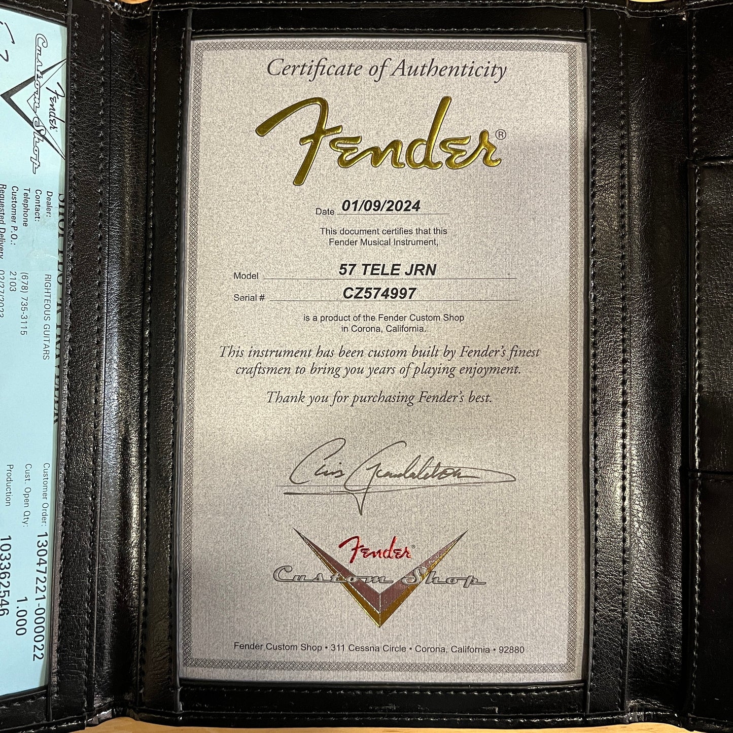Fender Custom Shop 1957 Telecaster Journeyman Relic - Candy Tangerine