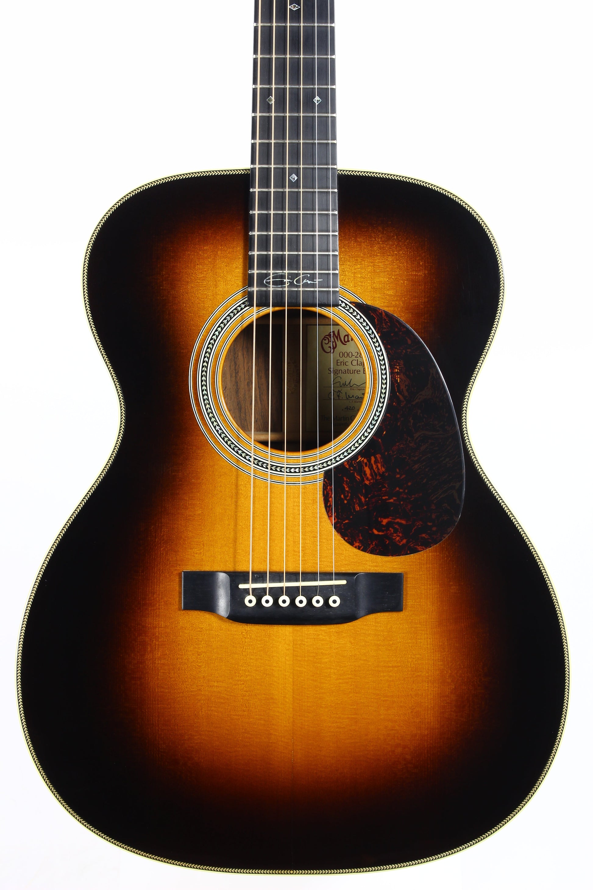 2003 Martin 000-28ECB Brazilian Rosewood Eric Clapton - Sunburst Limited Edition - Signed Label!