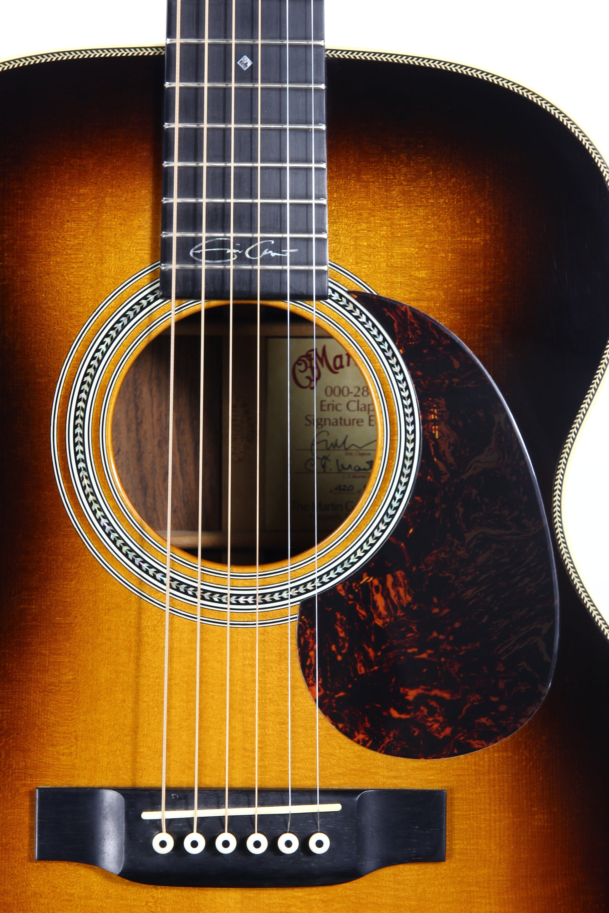2003 Martin 000-28ECB Brazilian Rosewood Eric Clapton - Sunburst Limited Edition - Signed Label!
