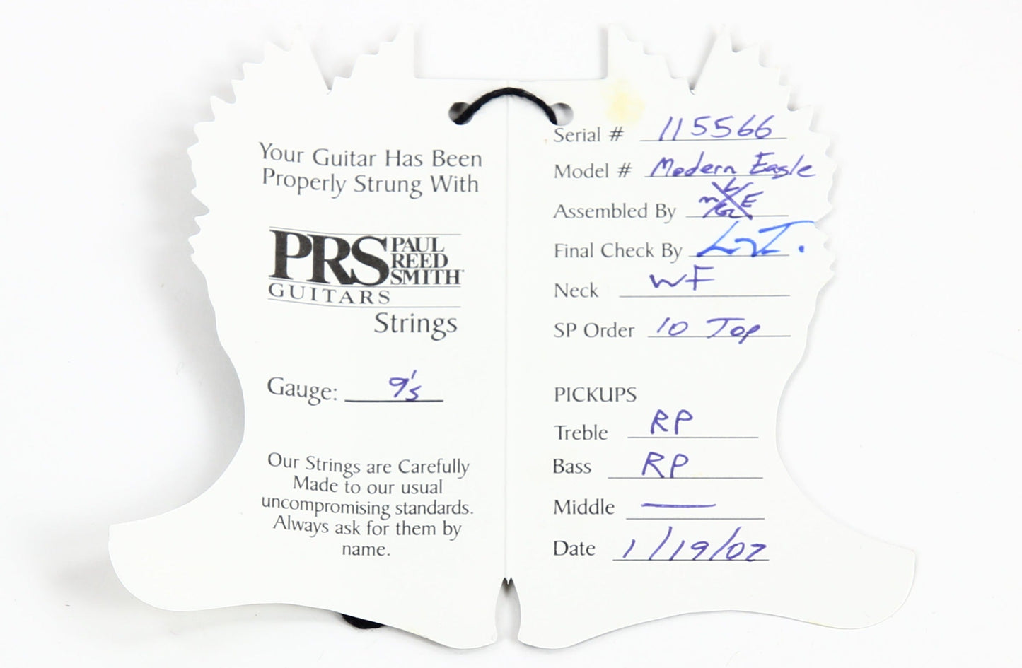 2007 PRS Modern Eagle I SOLID Brazilian Rosewood Neck - Natural, 1 Monster Flame 10 top! ME1