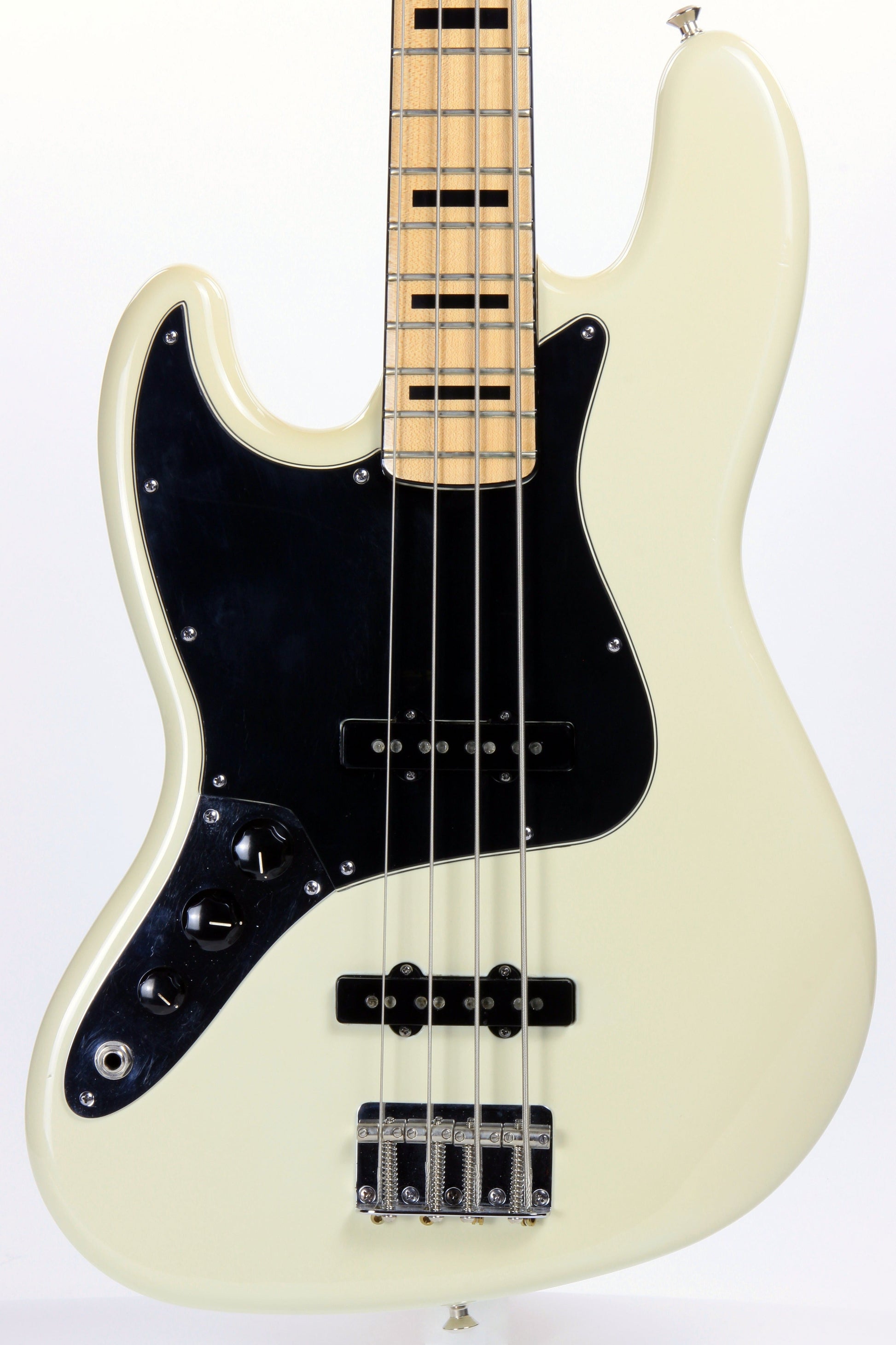 2011 Fender Custom Shop Masterbuilt 75 Jazz Bass Left-Handed - Maple, Black Blocks 1970's